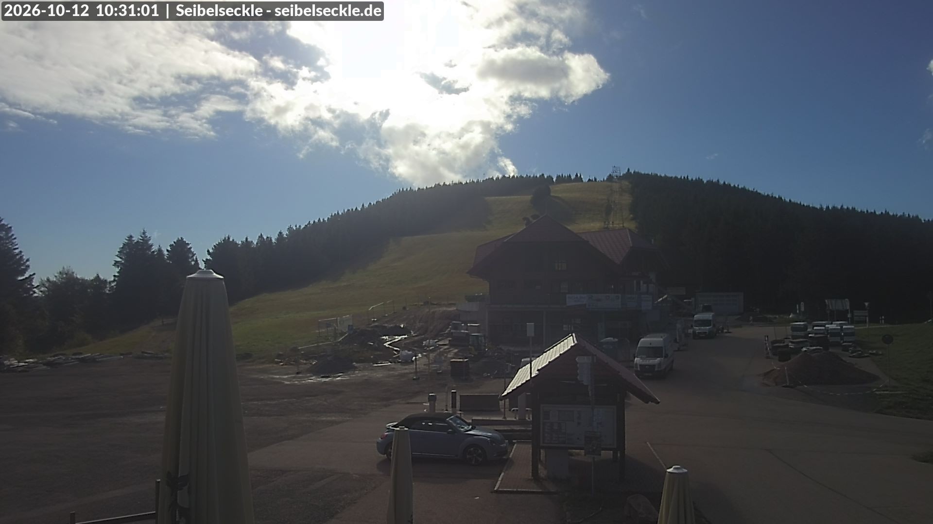 Archiv Foto Webcam Seibelseckle Blick auf die Piste
