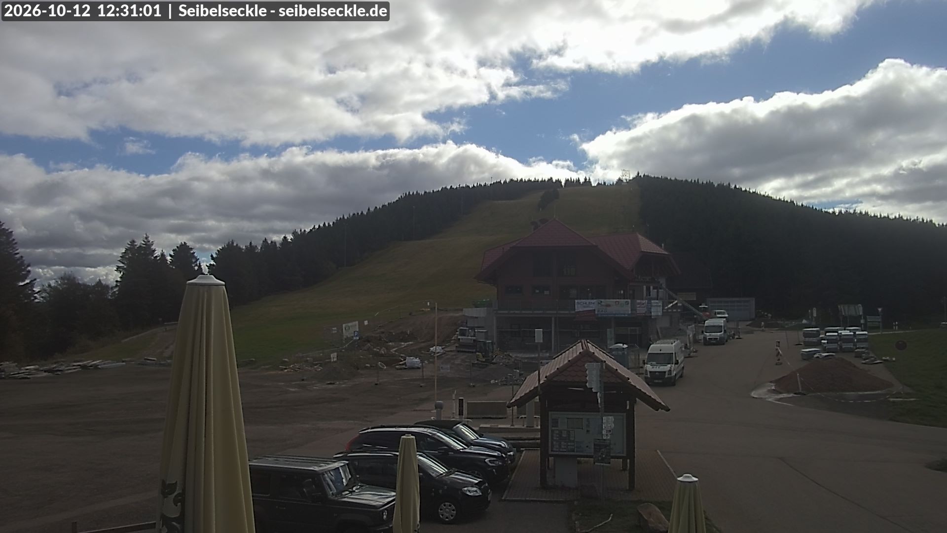 Archiv Foto Webcam Seibelseckle Blick auf die Piste