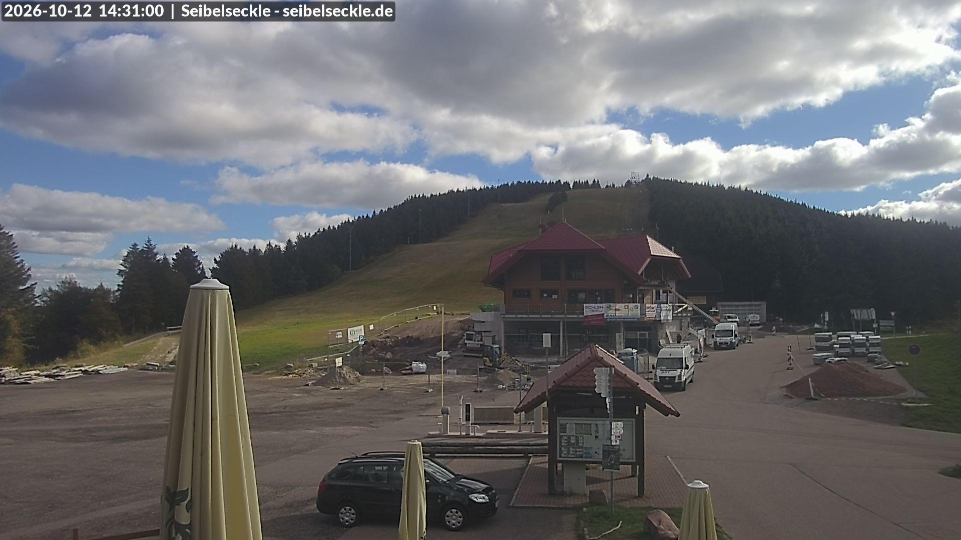 Archiv Foto Webcam Seibelseckle Blick auf die Piste