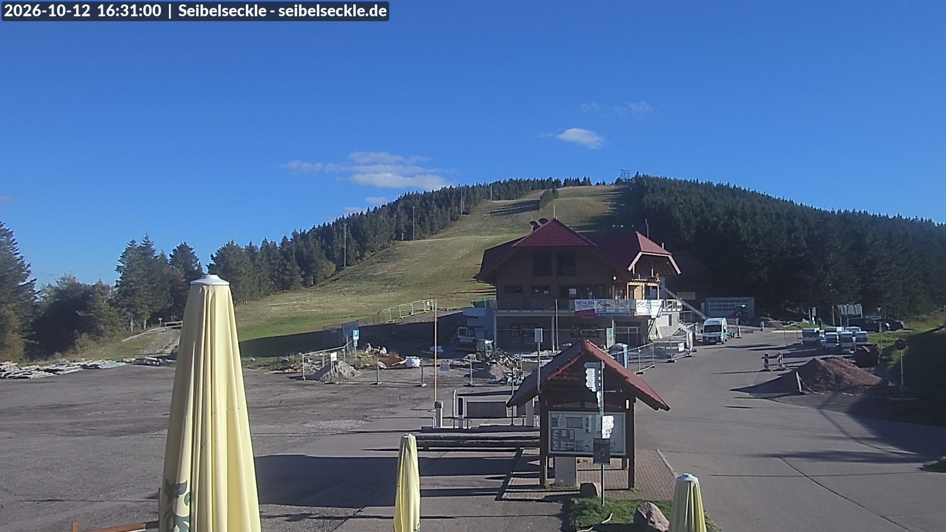Archiv Foto Webcam Seibelseckle Blick auf die Piste