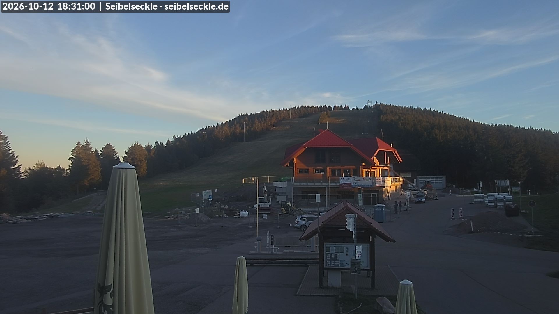 Archiv Foto Webcam Seibelseckle Blick auf die Piste