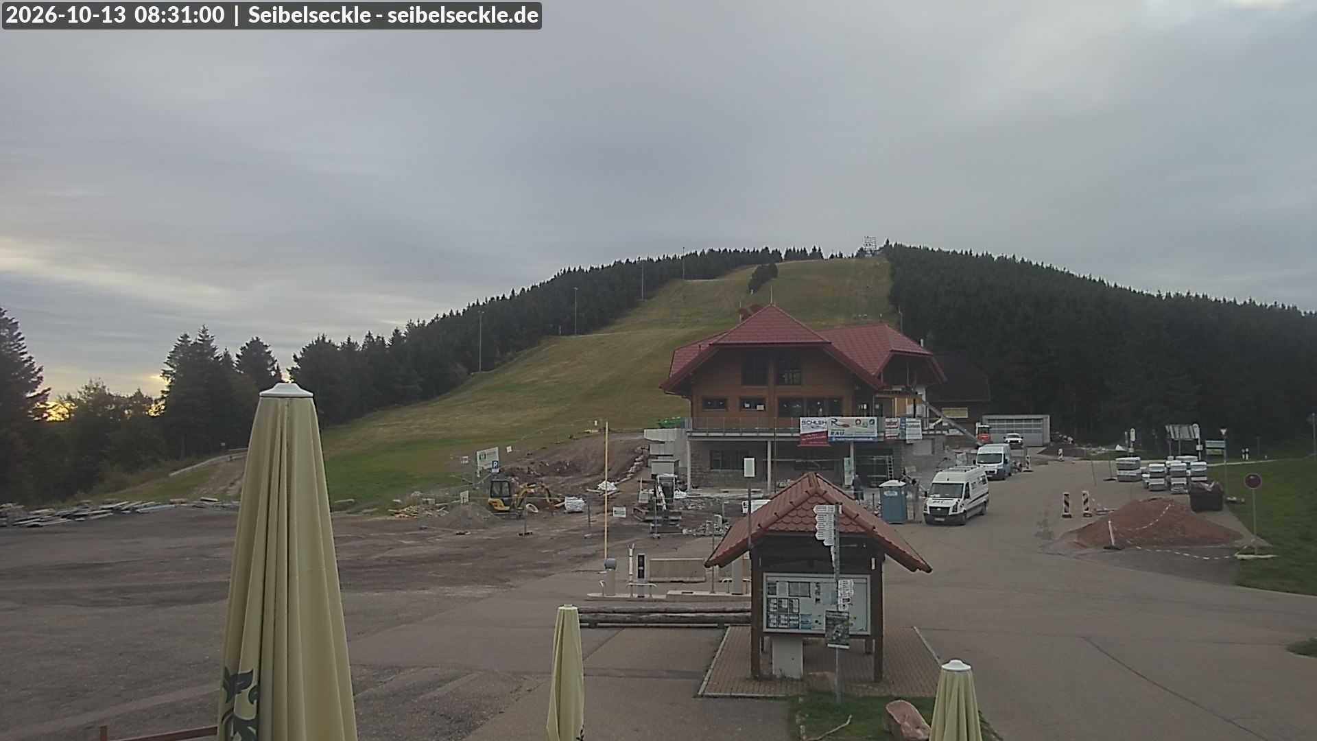 Archiv Foto Webcam Seibelseckle Blick auf die Piste