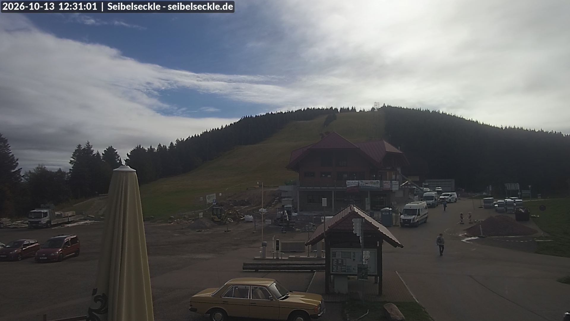 Archiv Foto Webcam Seibelseckle Blick auf die Piste