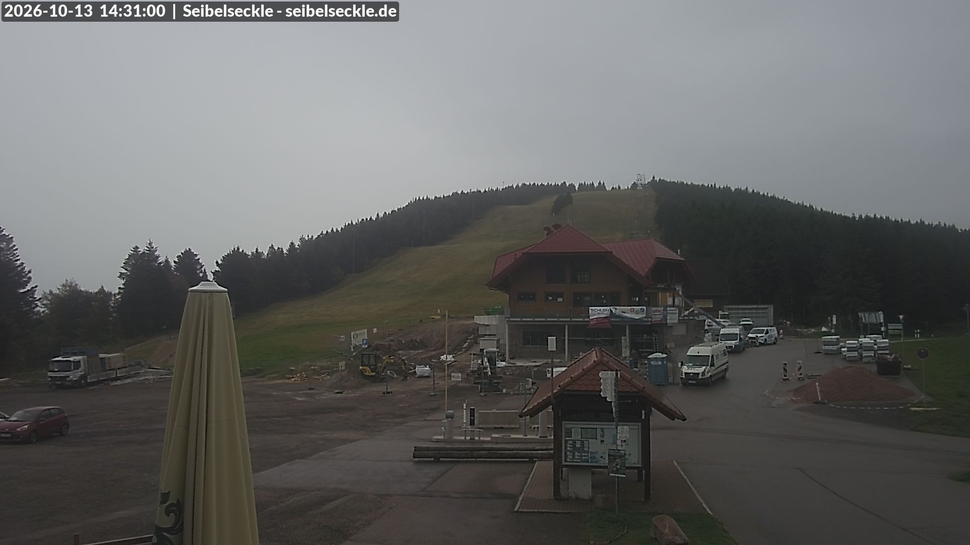 Archiv Foto Webcam Seibelseckle Blick auf die Piste