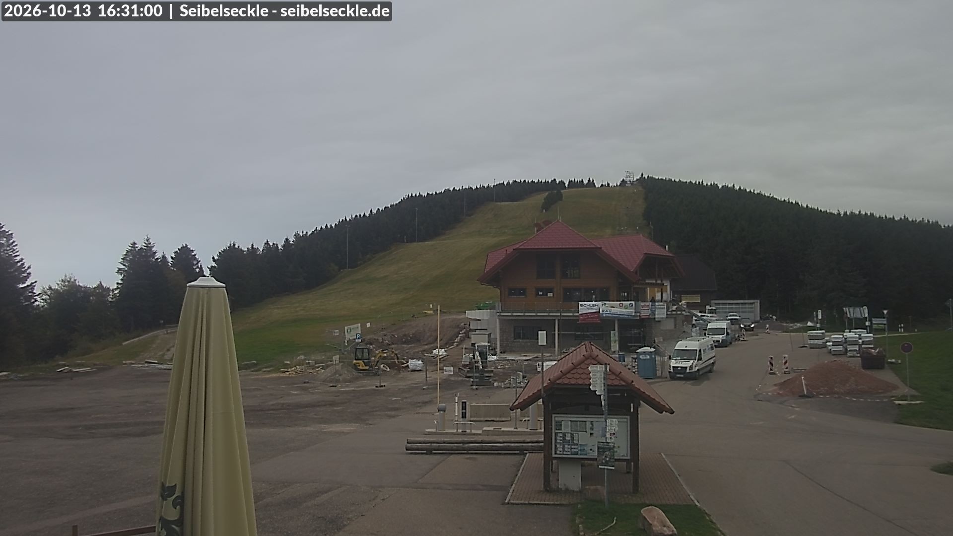 Archiv Foto Webcam Seibelseckle Blick auf die Piste