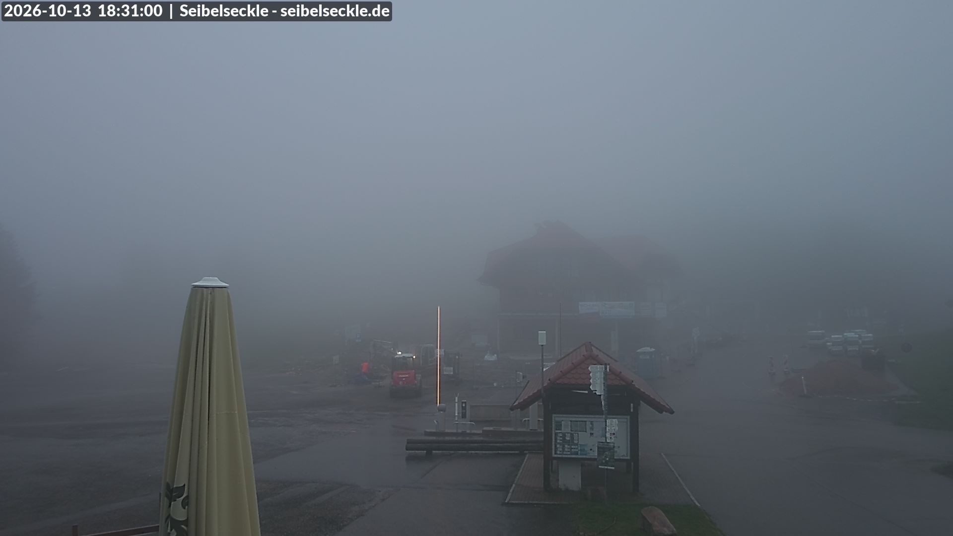 Archiv Foto Webcam Seibelseckle Blick auf die Piste