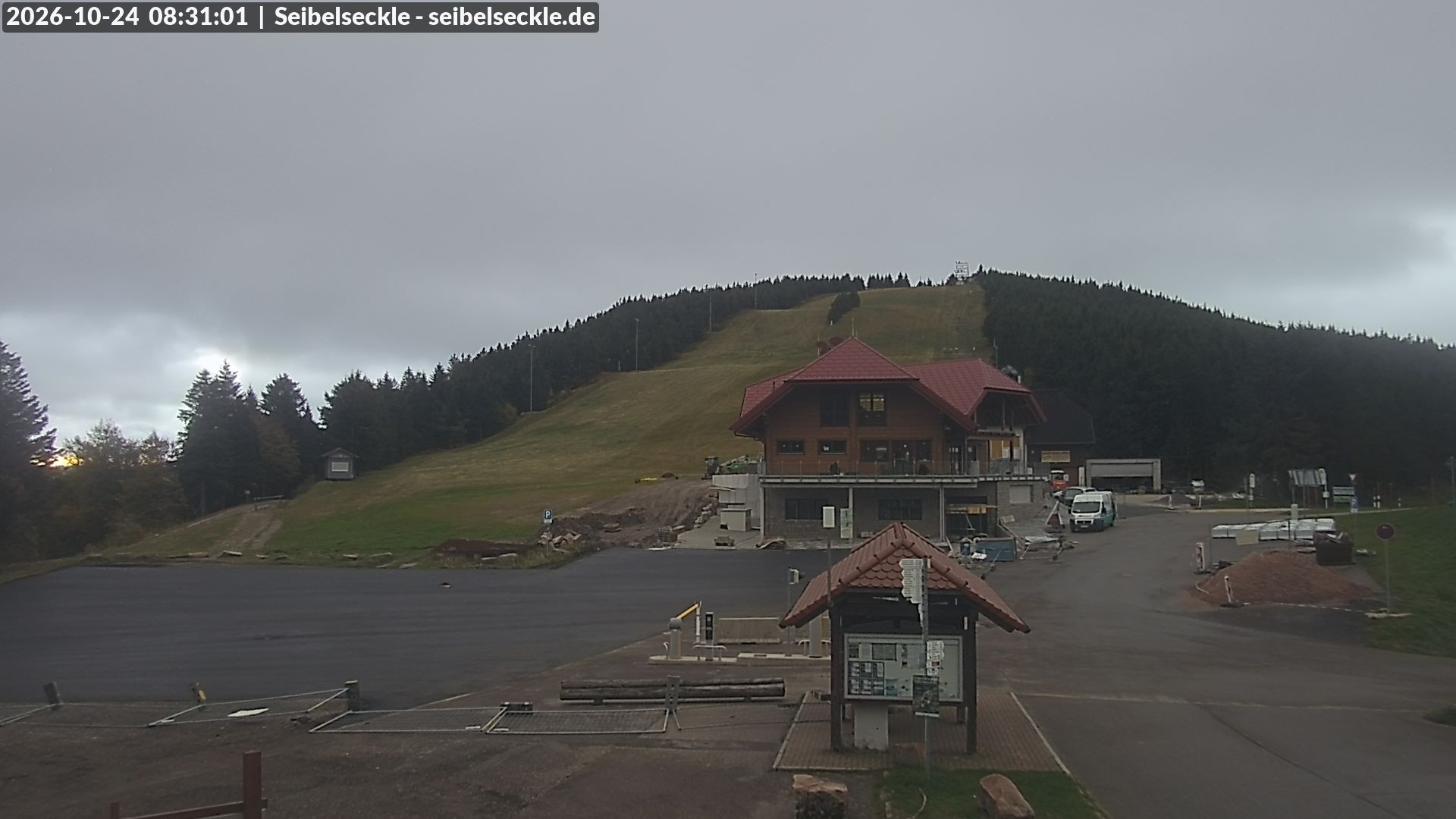 Archiv Foto Webcam Seibelseckle Blick auf die Piste