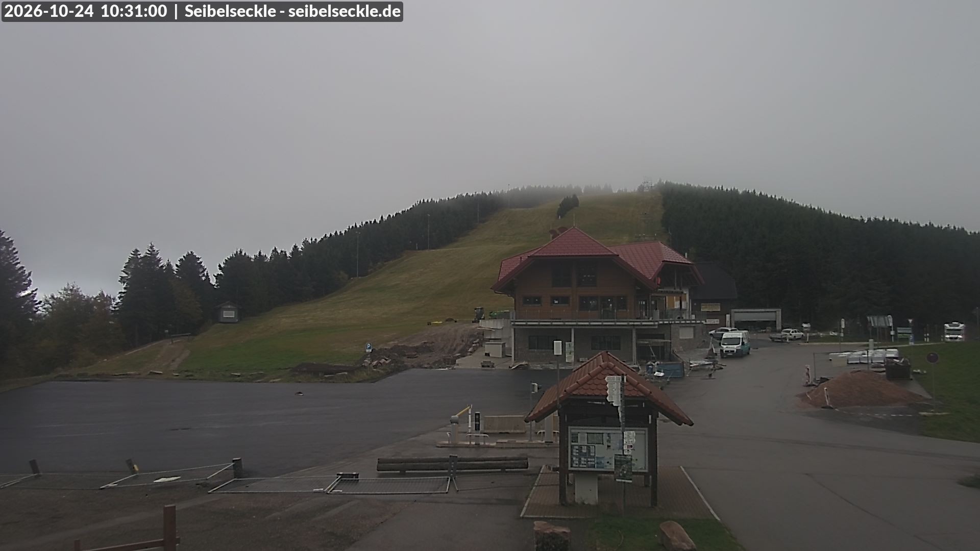 Archiv Foto Webcam Seibelseckle Blick auf die Piste
