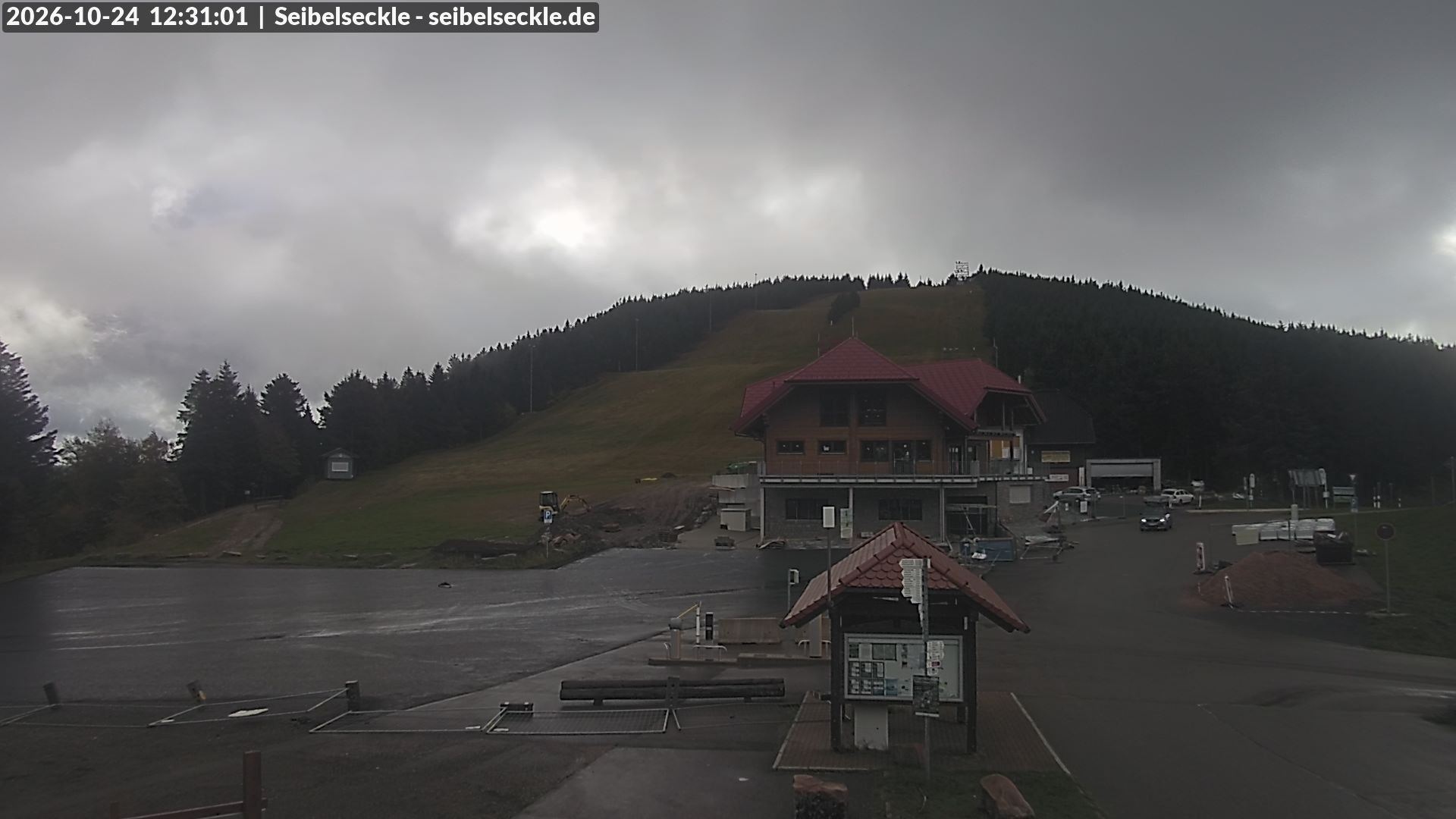 Archiv Foto Webcam Seibelseckle Blick auf die Piste