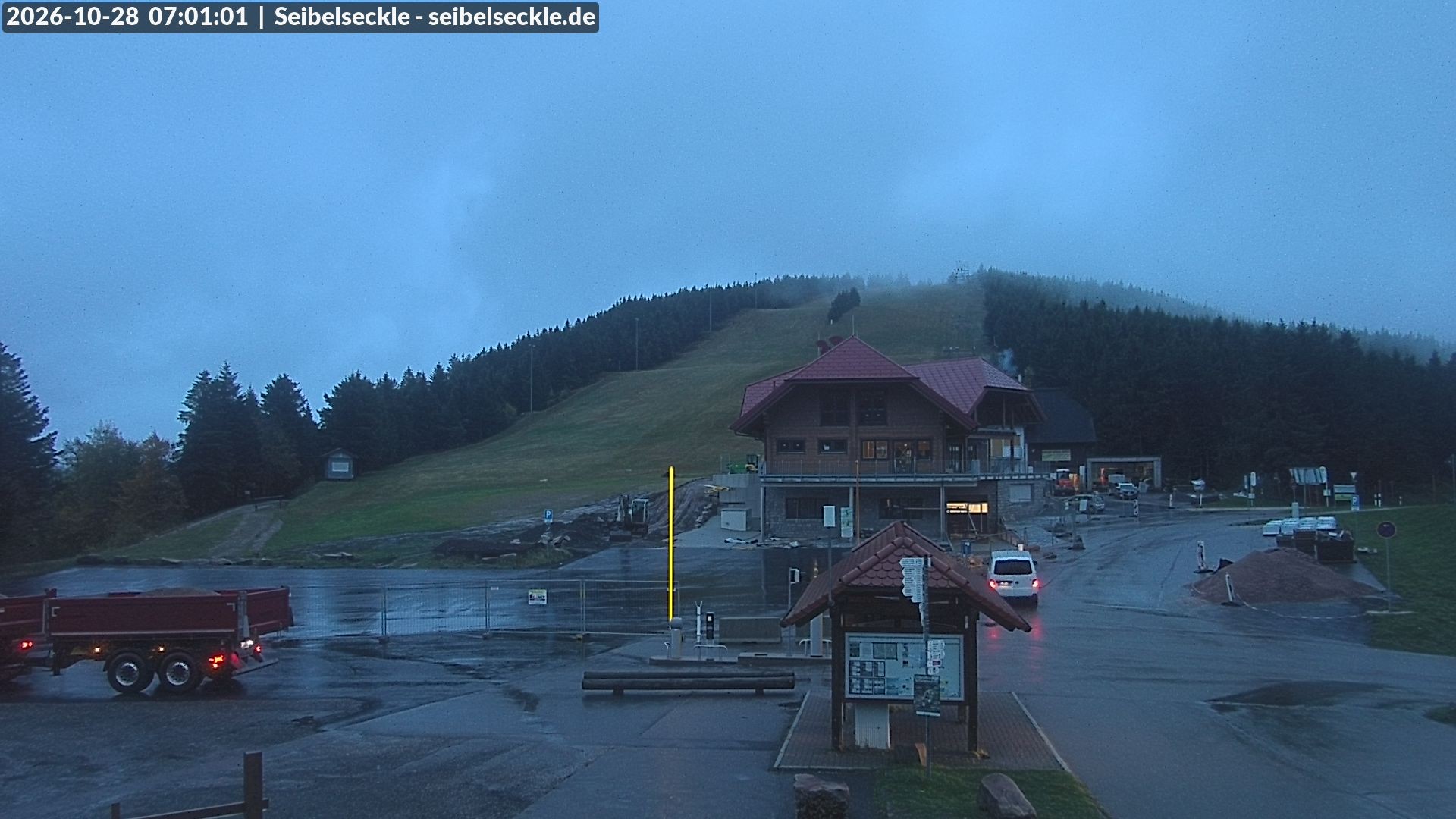 Archiv Foto Webcam Seibelseckle Blick auf die Piste