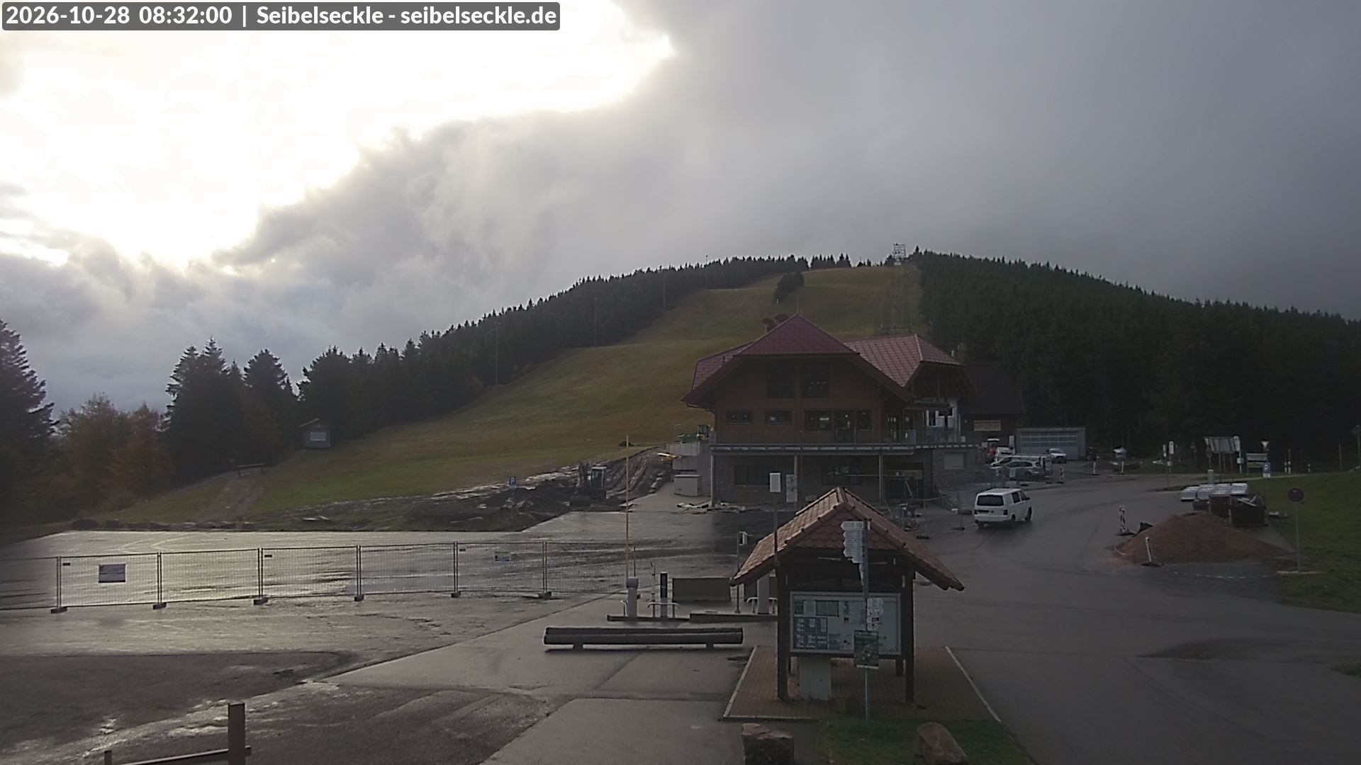 Archiv Foto Webcam Seibelseckle Blick auf die Piste