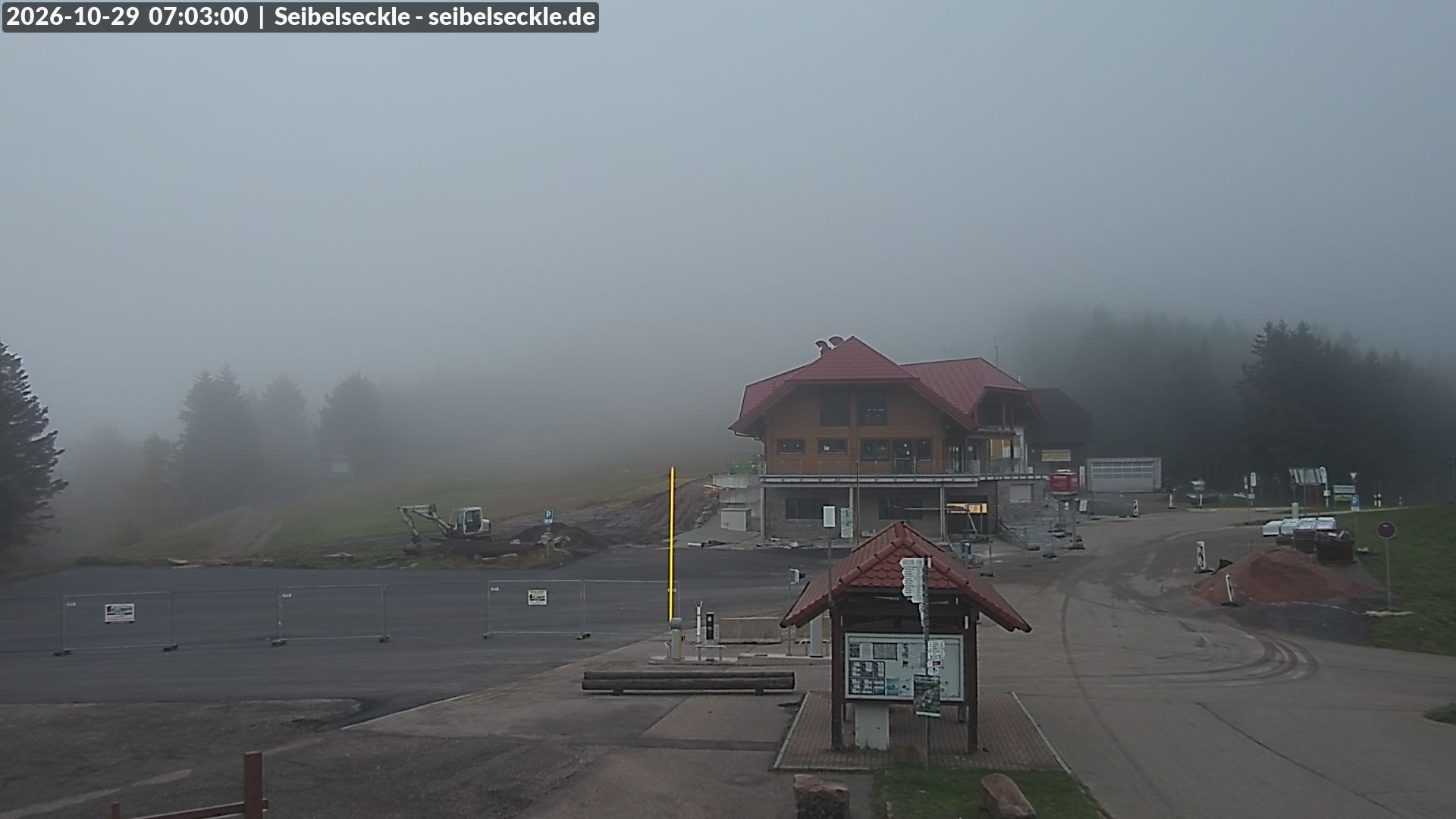 Archiv Foto Webcam Seibelseckle Blick auf die Piste