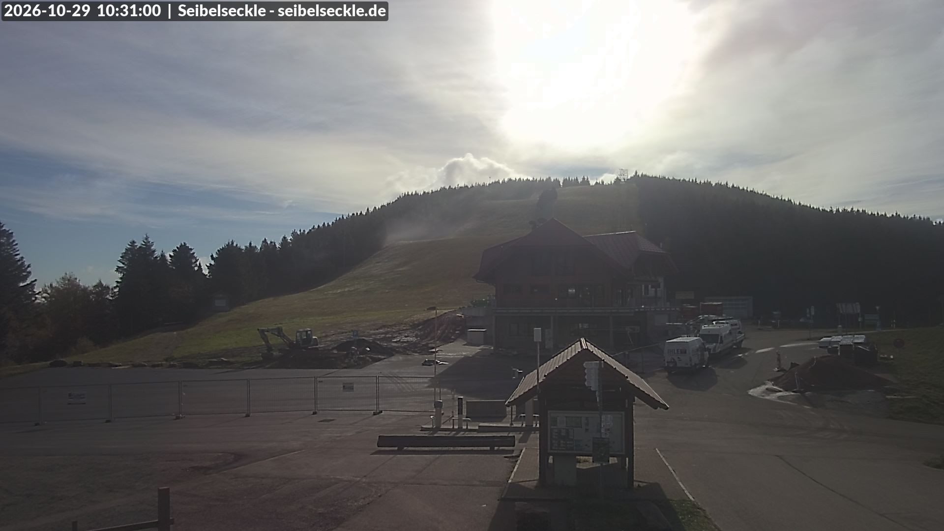 Archiv Foto Webcam Seibelseckle Blick auf die Piste