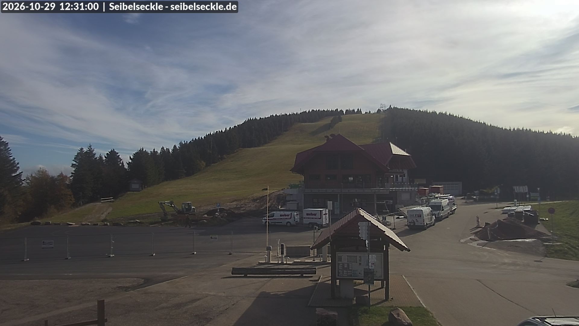 Archiv Foto Webcam Seibelseckle Blick auf die Piste