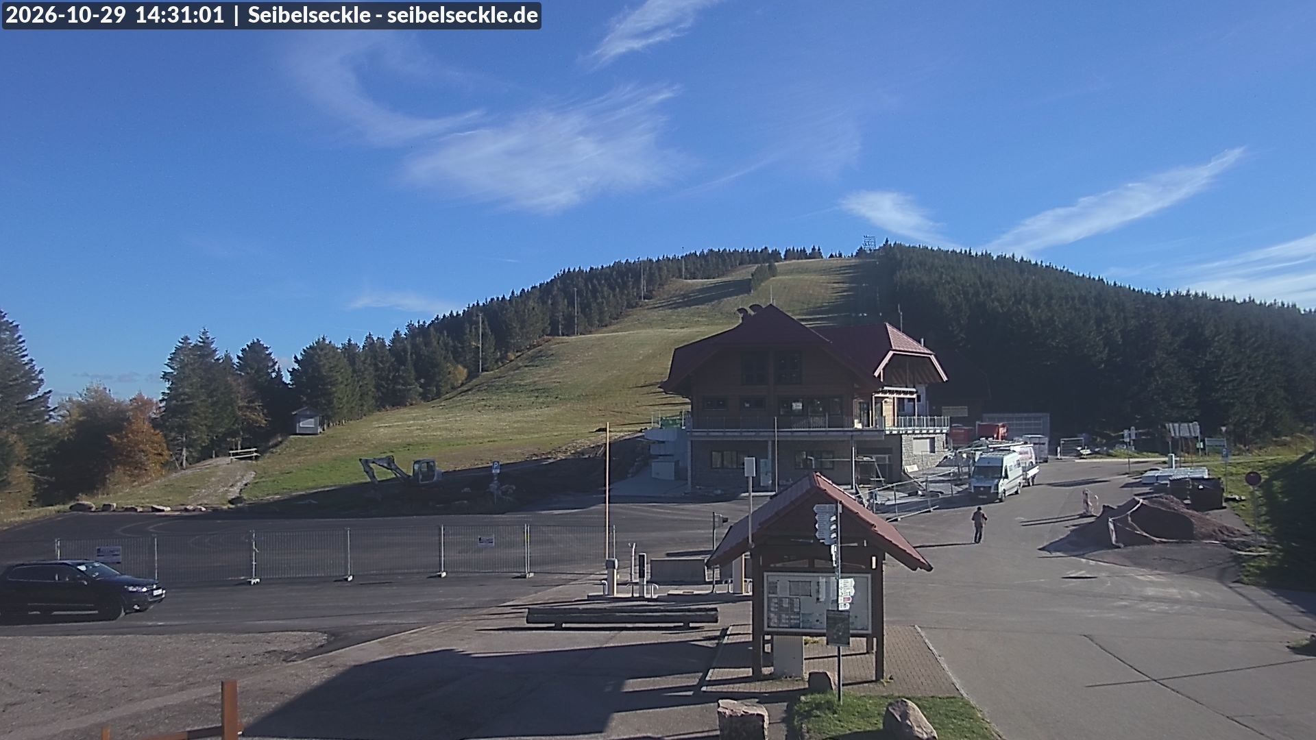 Archiv Foto Webcam Seibelseckle Blick auf die Piste