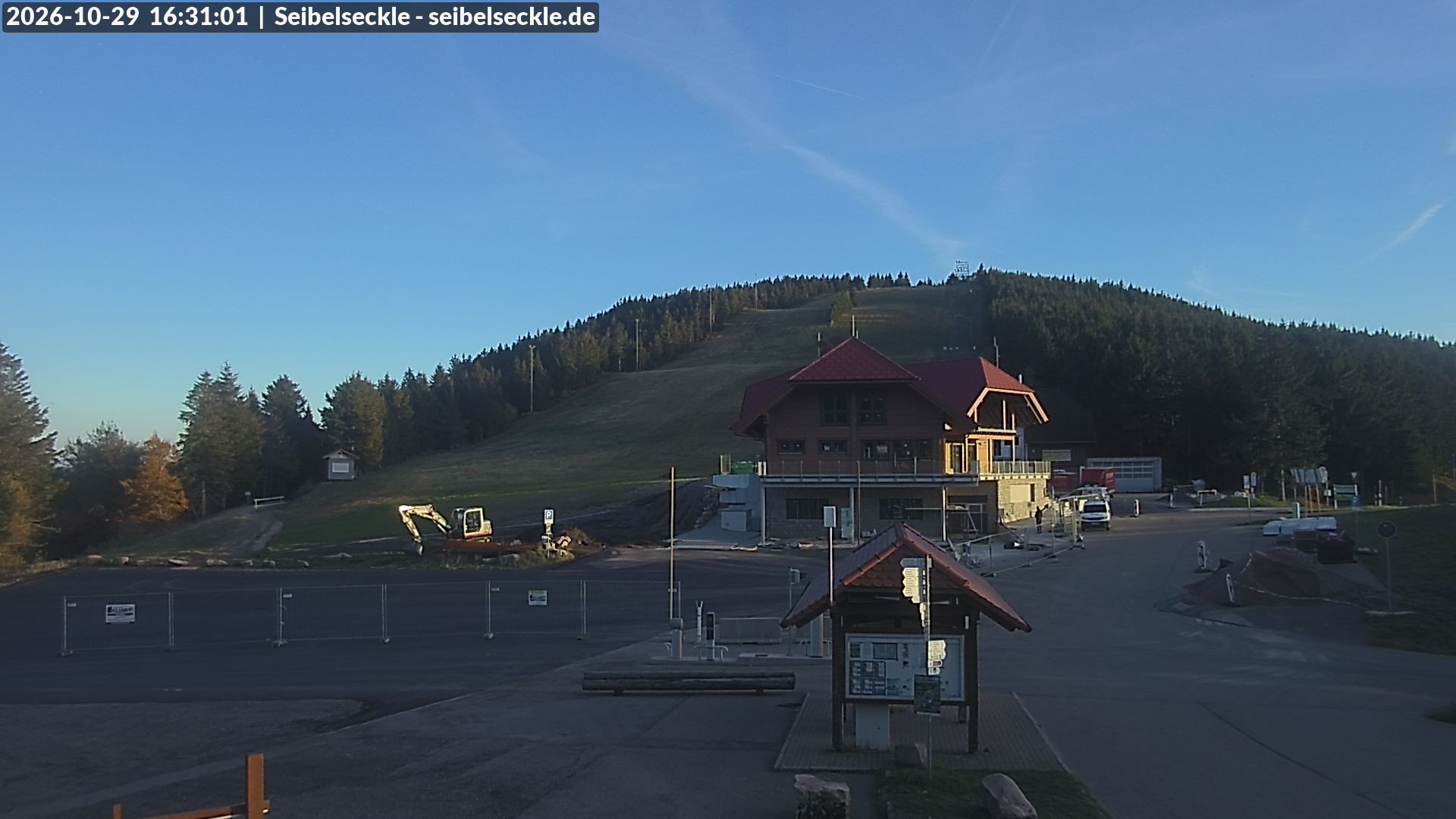 Archiv Foto Webcam Seibelseckle Blick auf die Piste