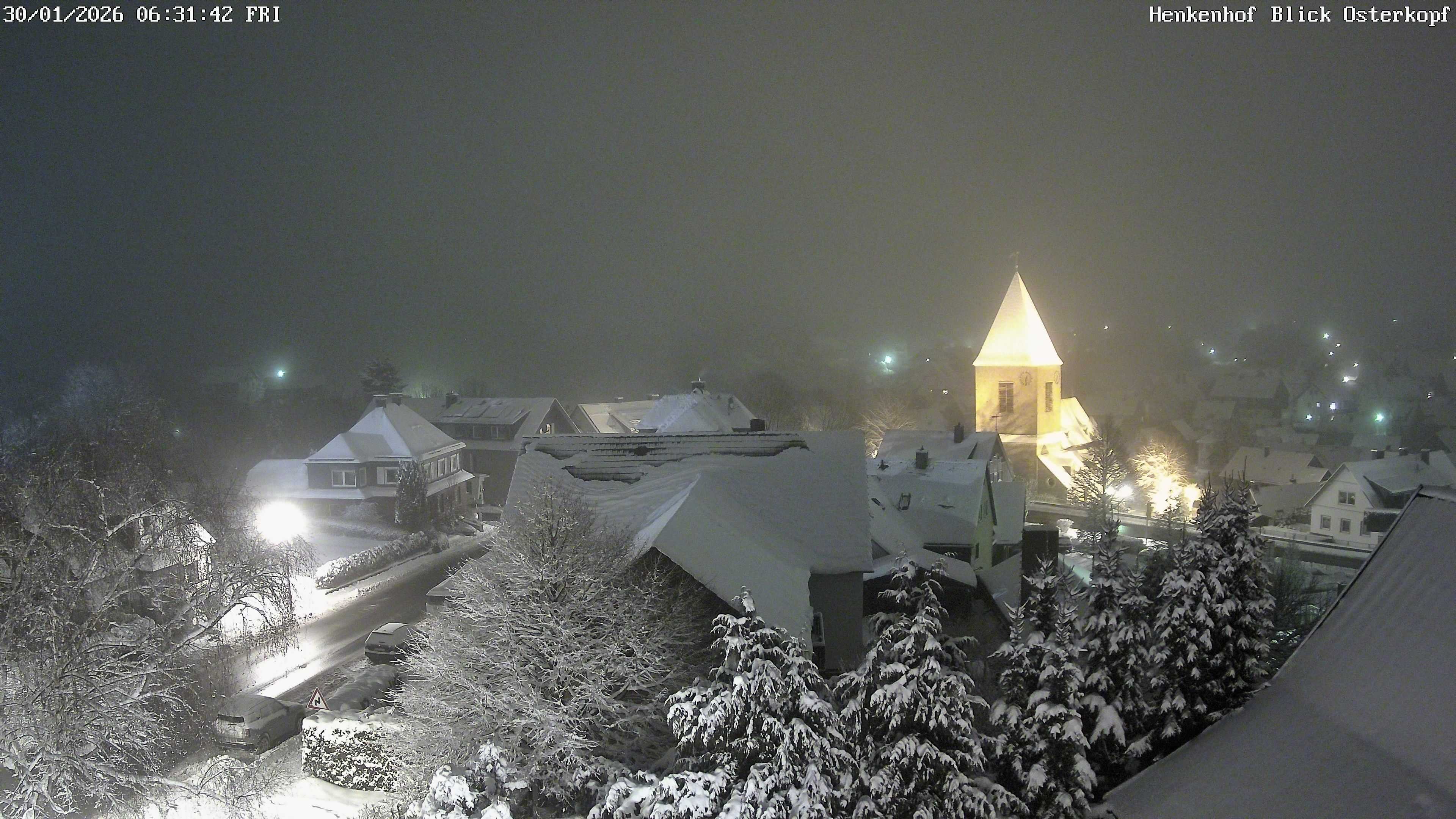 Archiv Foto Webcam Ortsmitte Usseln