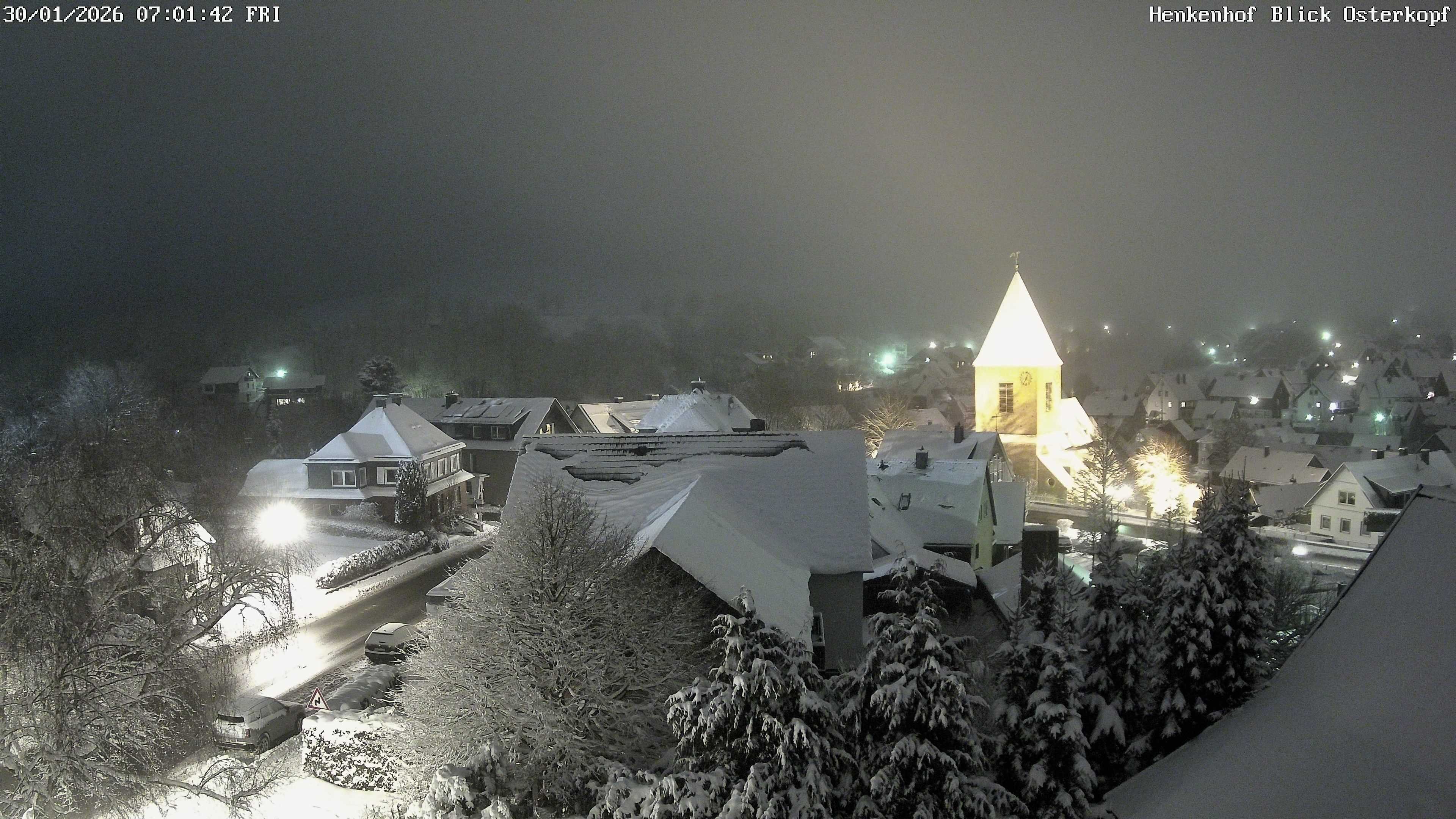 Archiv Foto Webcam Ortsmitte Usseln