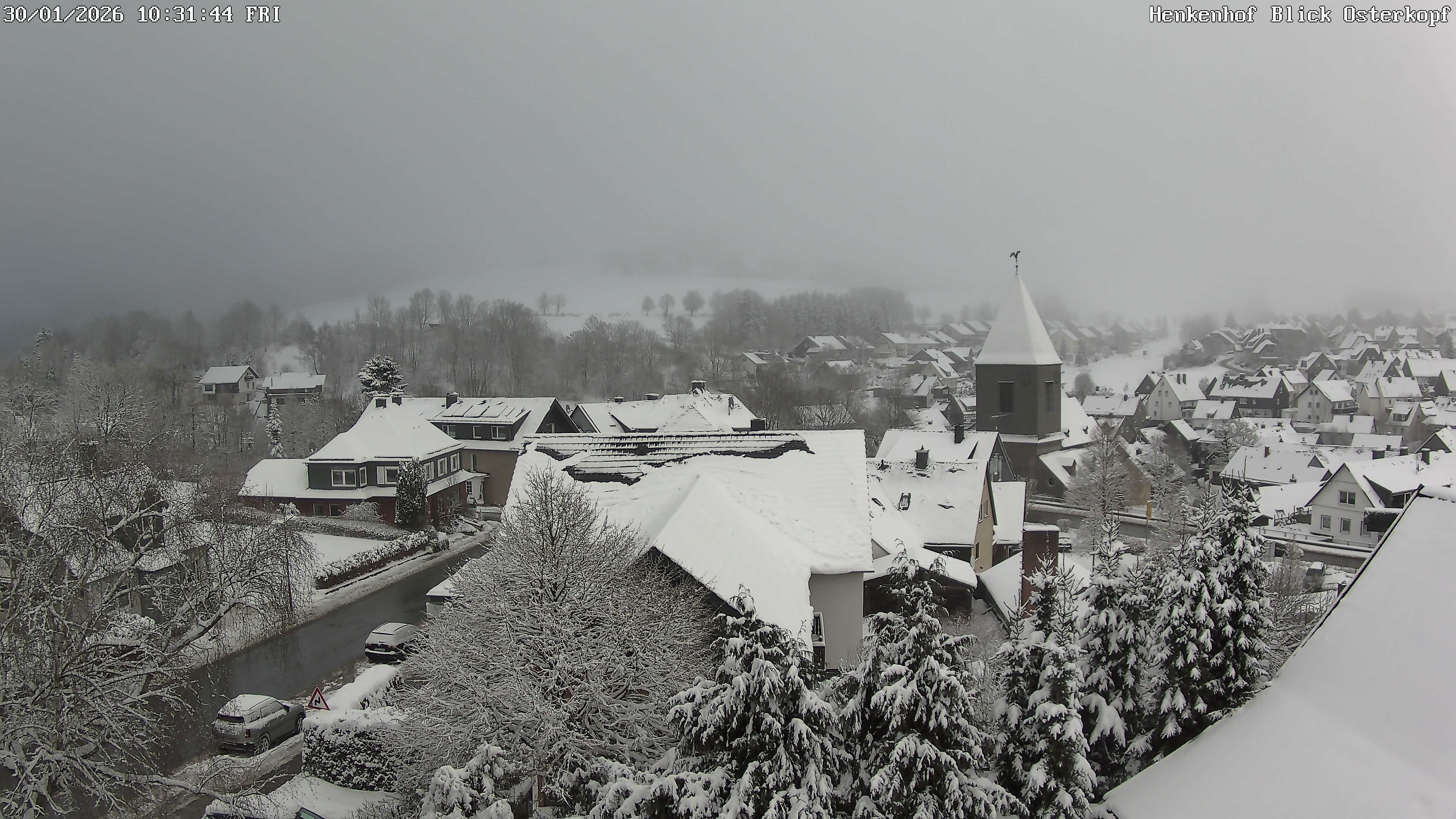 Archiv Foto Webcam Ortsmitte Usseln