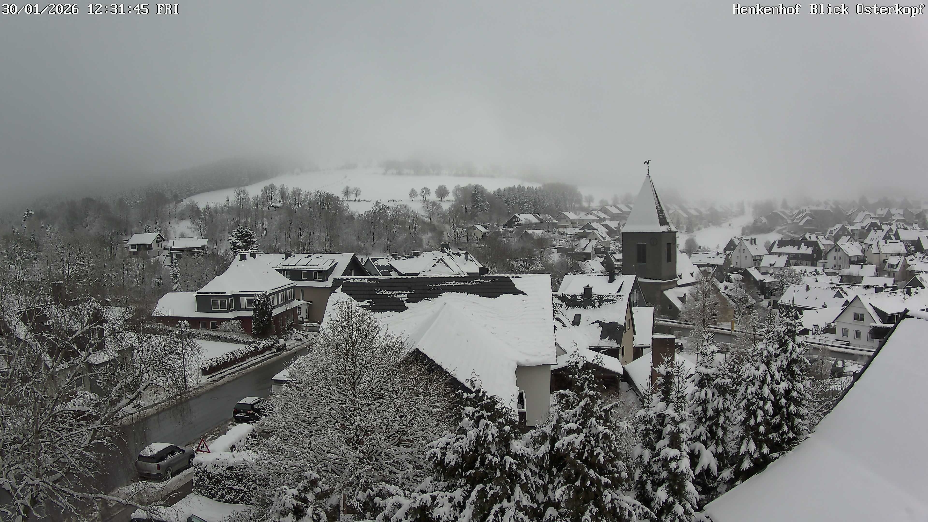 Archiv Foto Webcam Ortsmitte Usseln