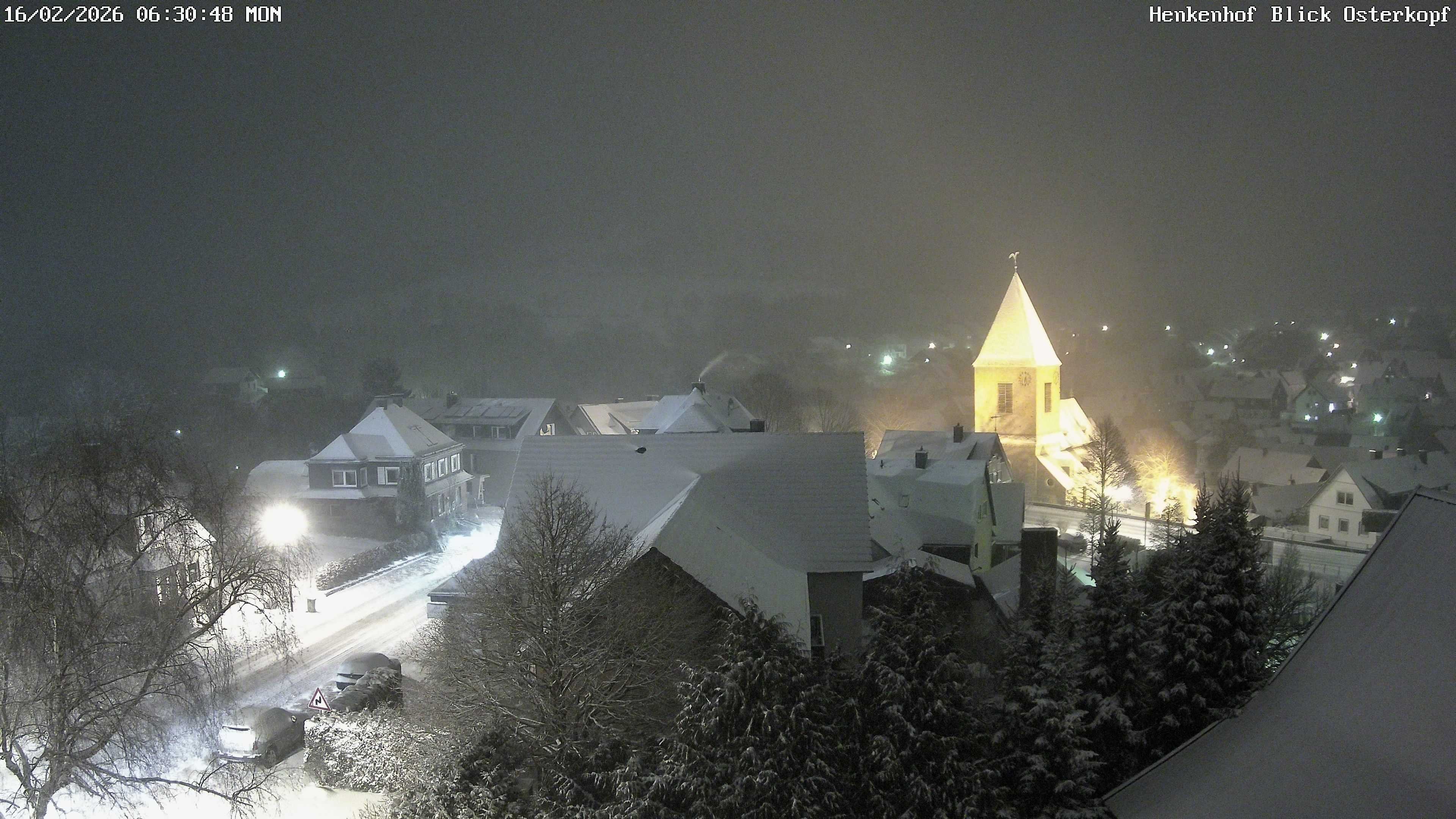 Archiv Foto Webcam Ortsmitte Usseln