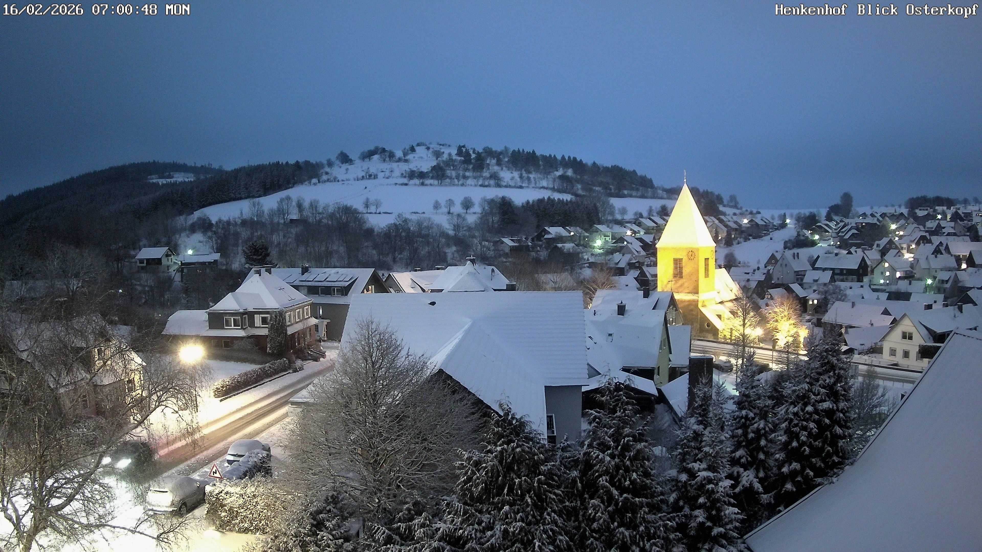 Archiv Foto Webcam Ortsmitte Usseln