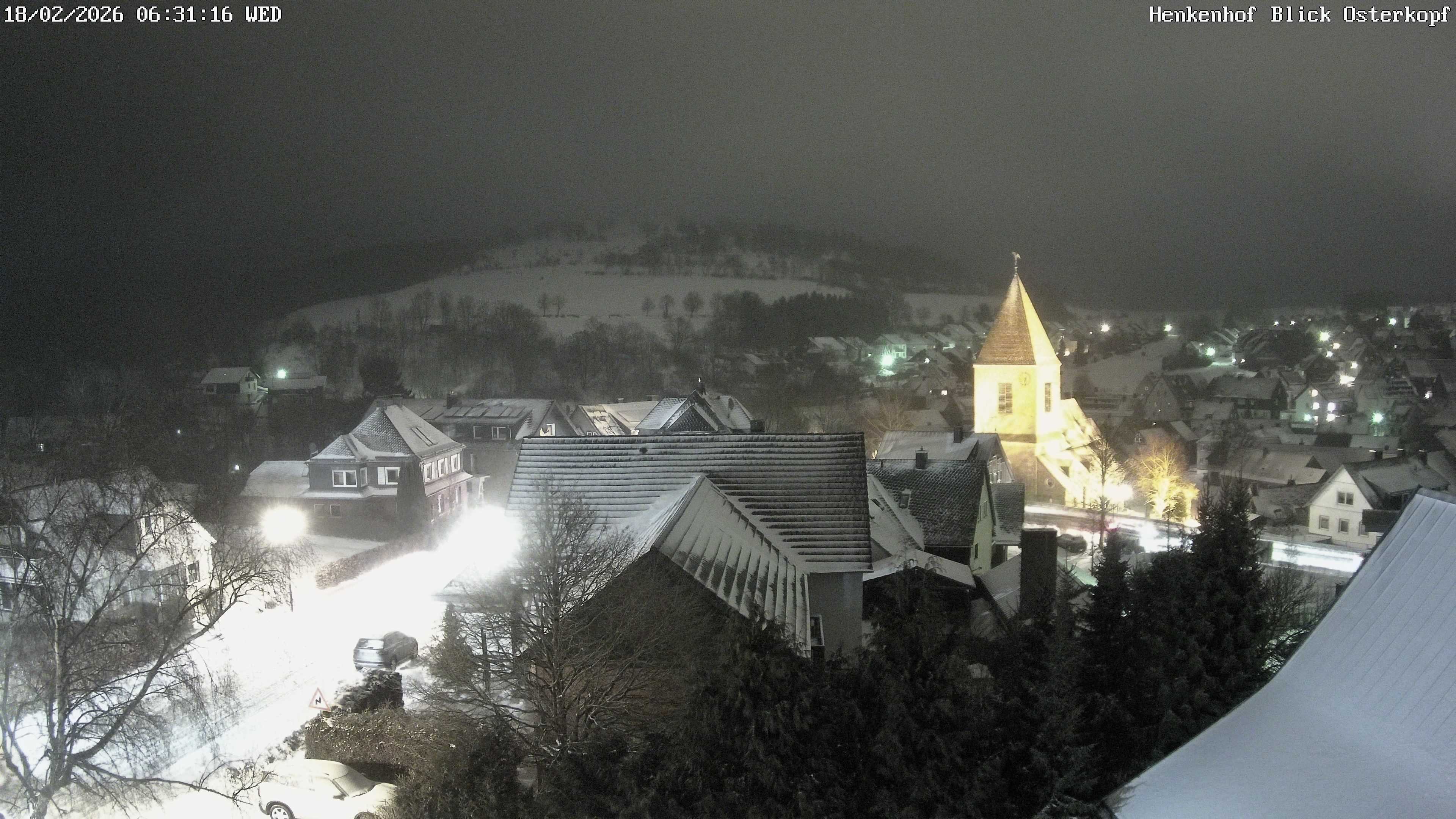 Archiv Foto Webcam Ortsmitte Usseln