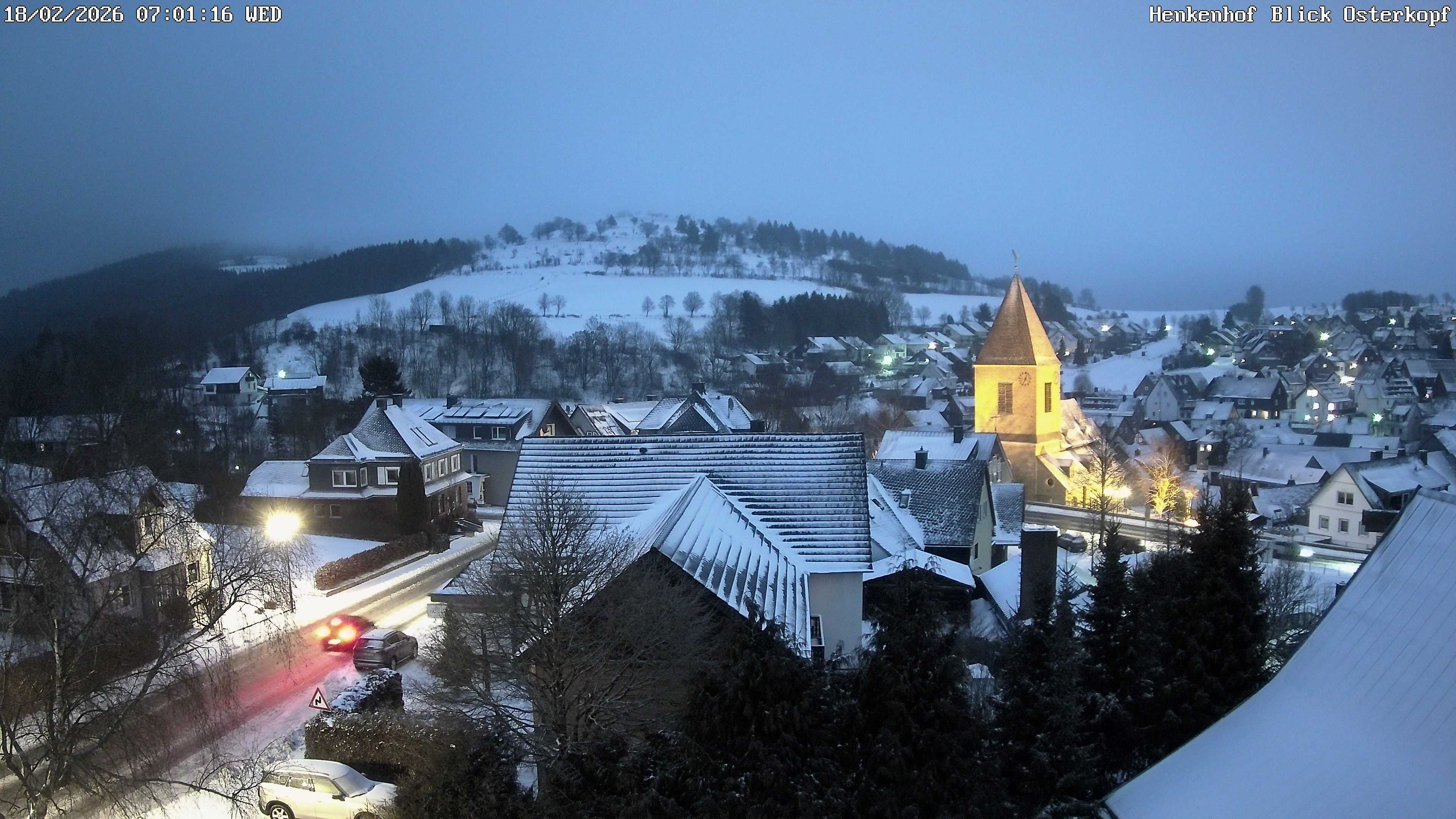 Archiv Foto Webcam Ortsmitte Usseln