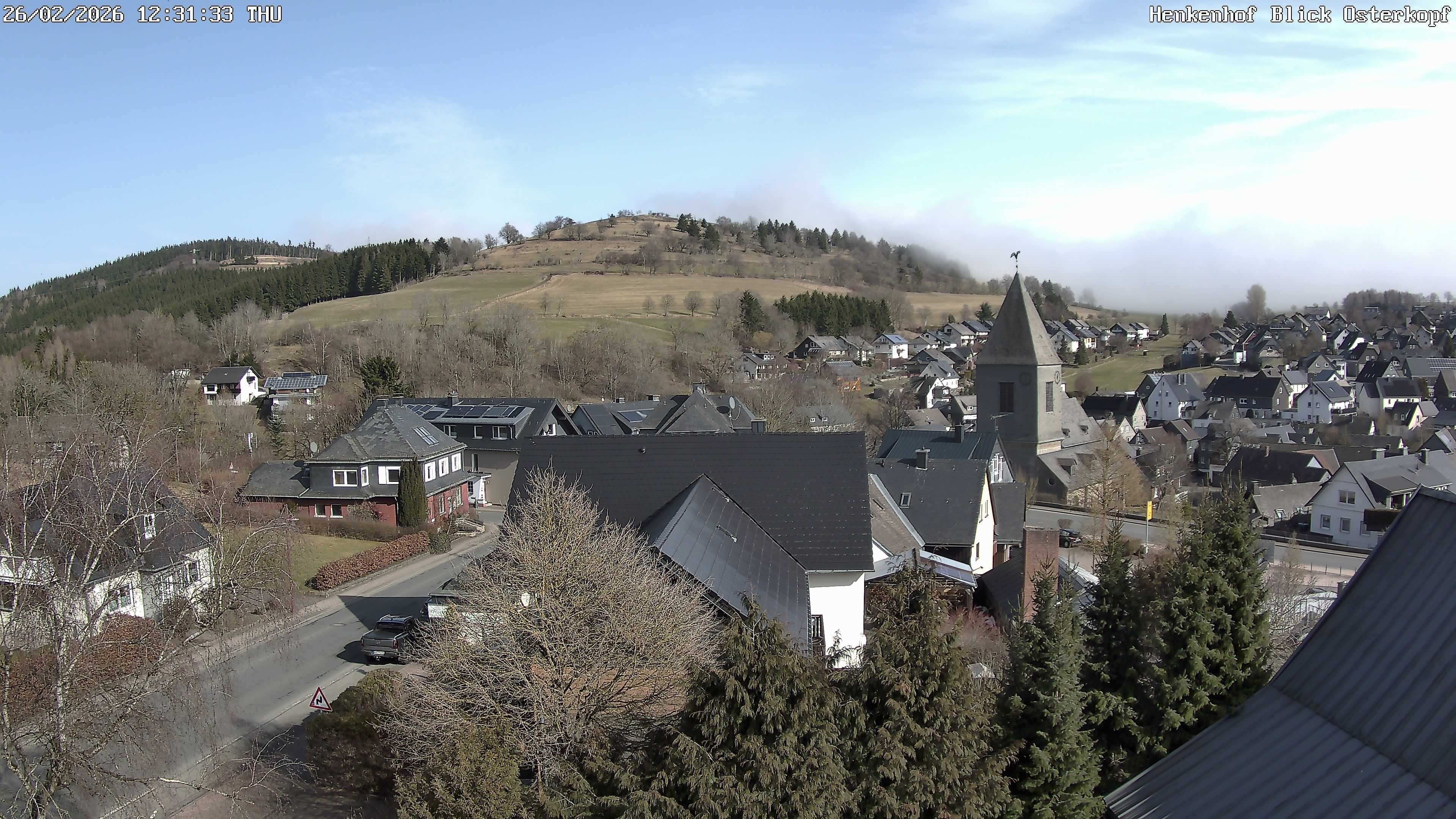 Archived image Webcam Willingen: View Usseln Village