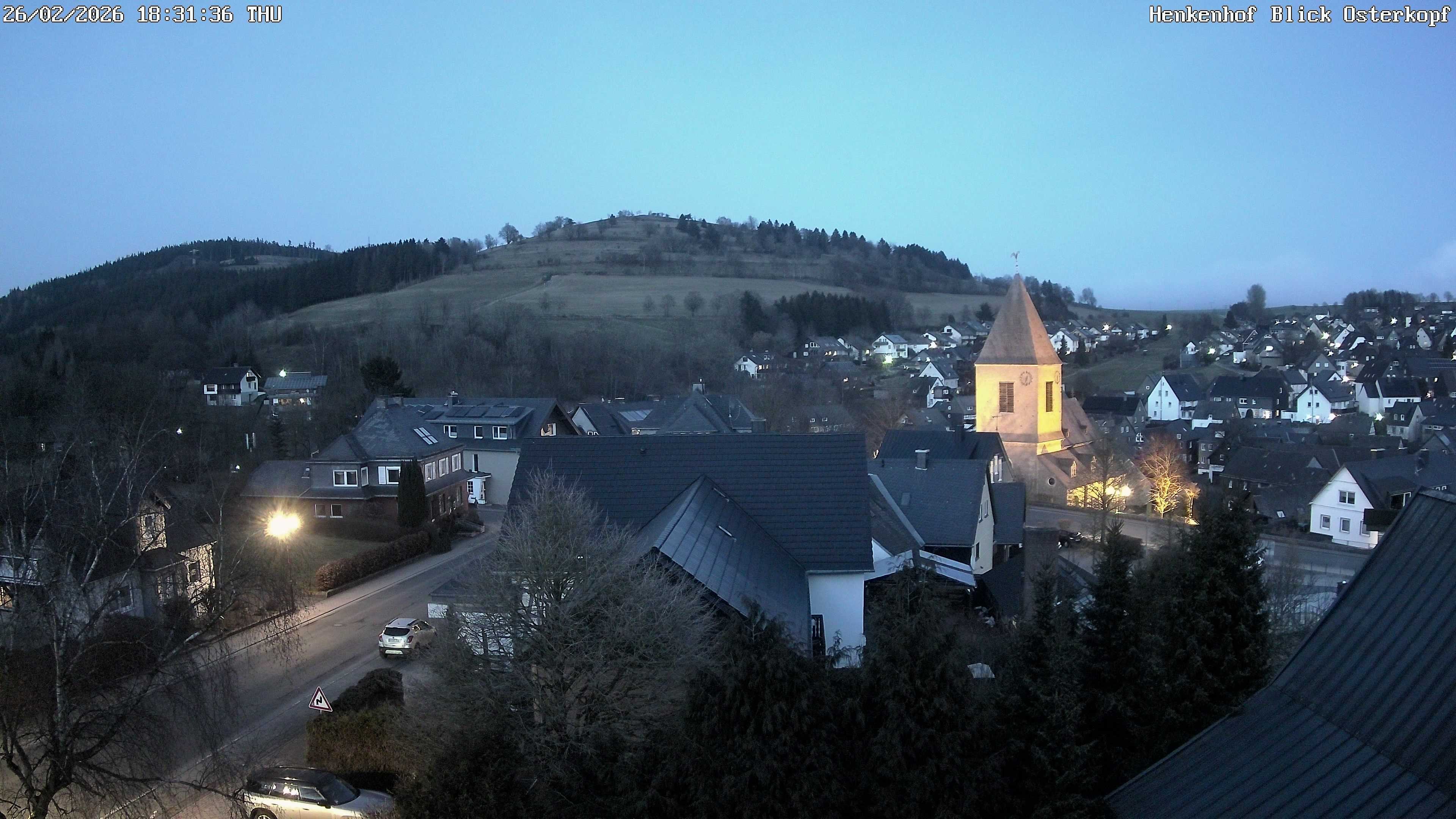 Archived image Webcam Willingen: View Usseln Village