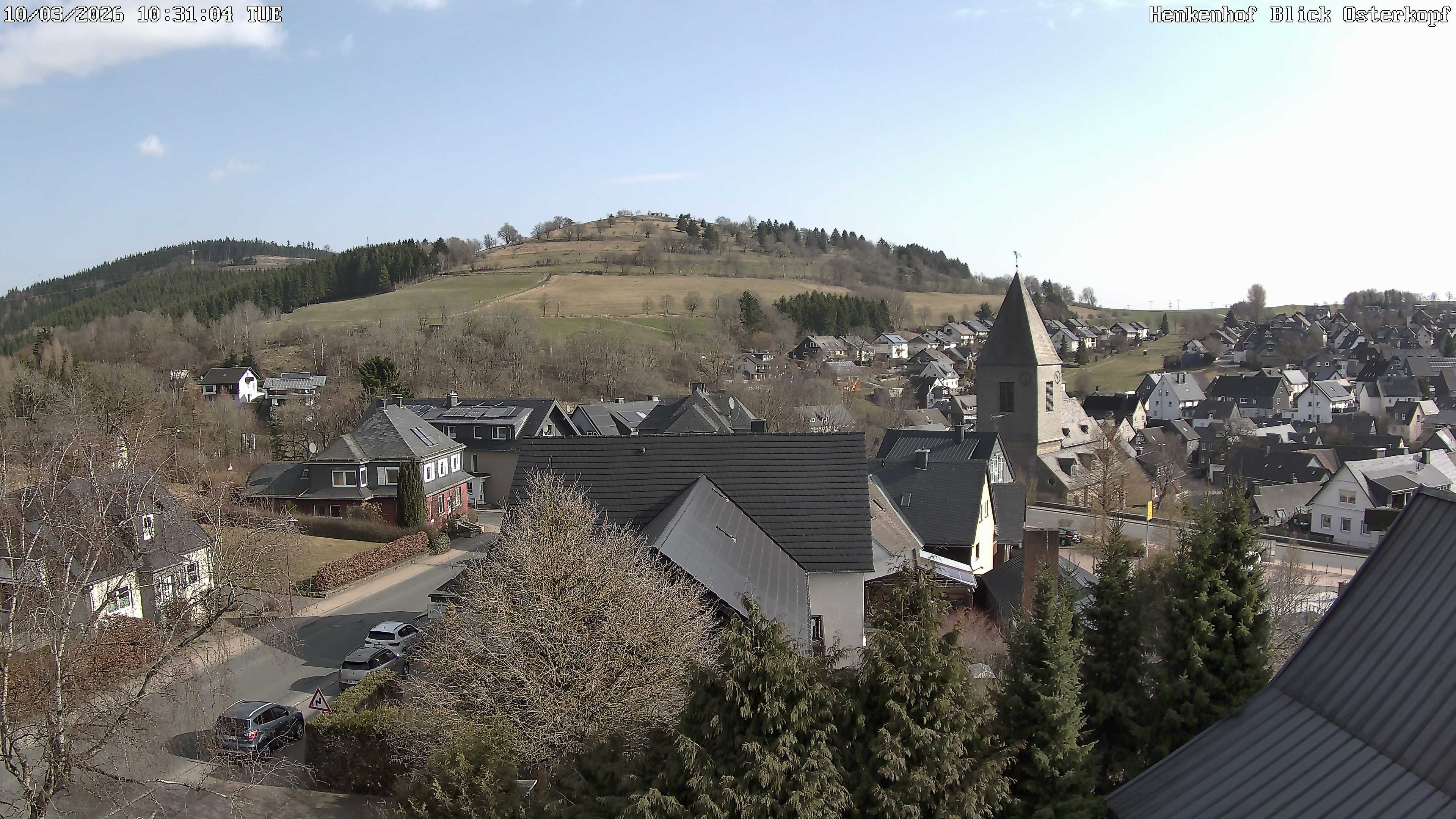 Archived image Webcam Willingen: View Usseln Village