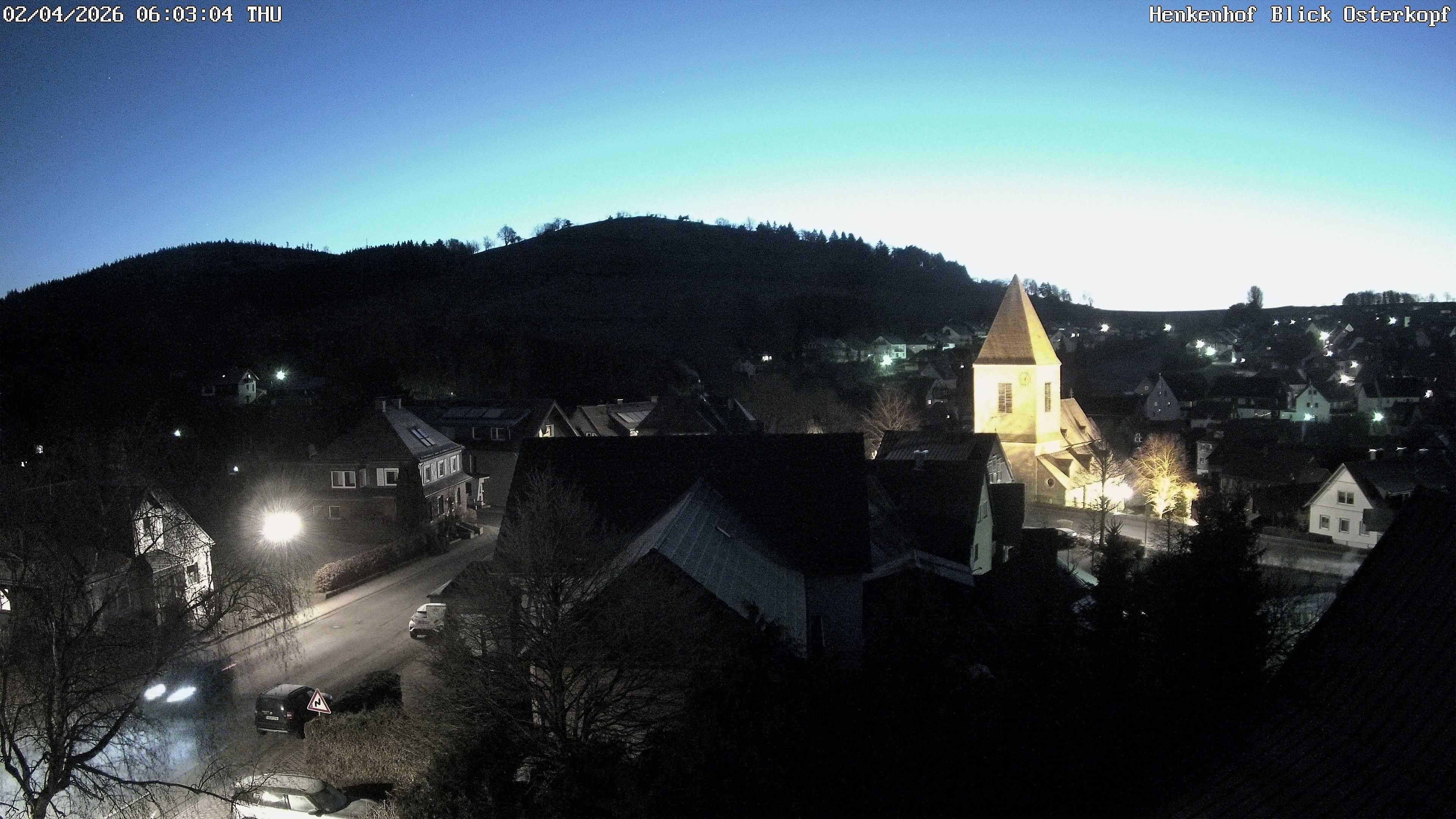 Archiv Foto Webcam Ortsmitte Usseln