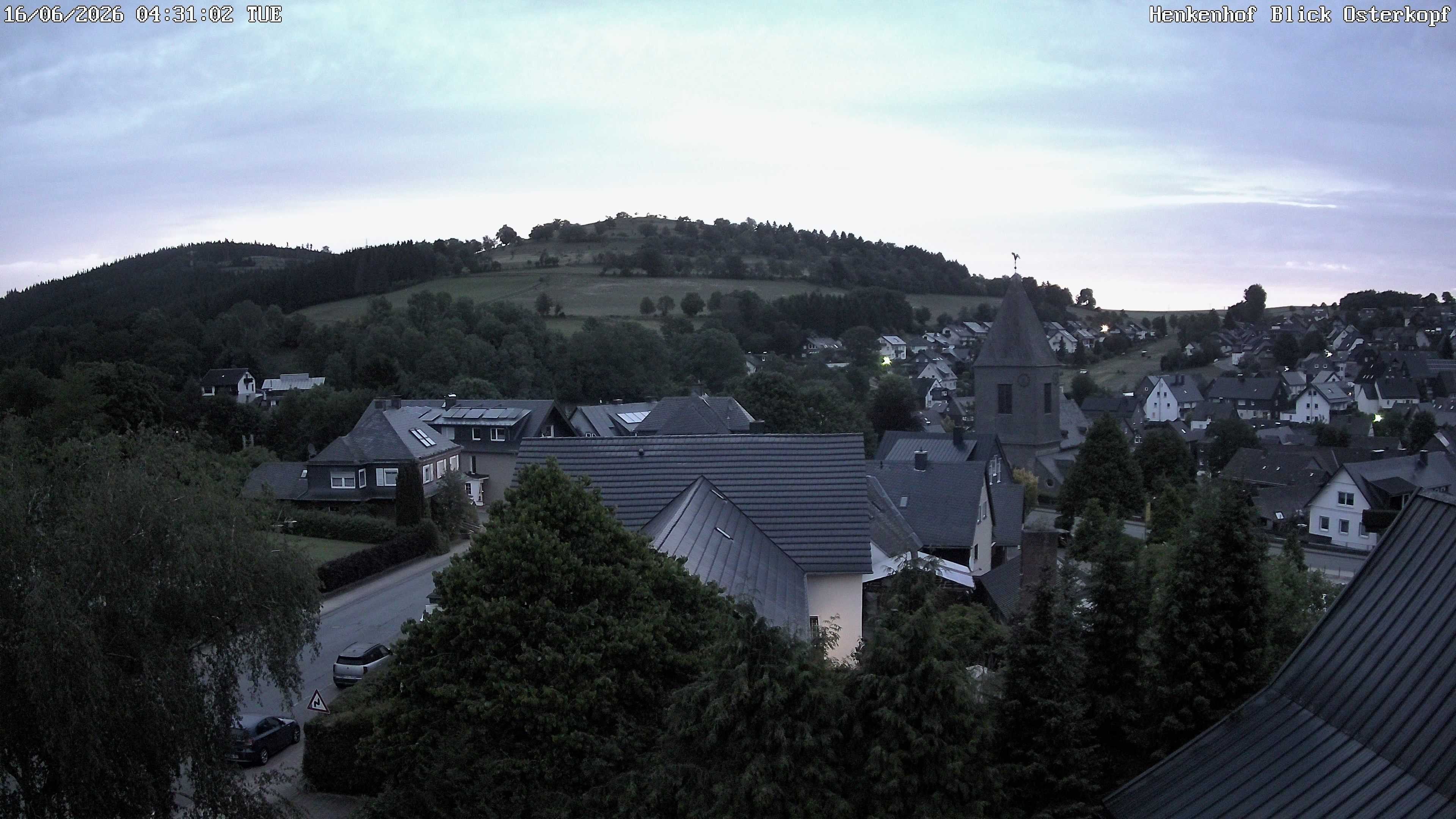 Archived image Webcam Willingen: View Usseln Village