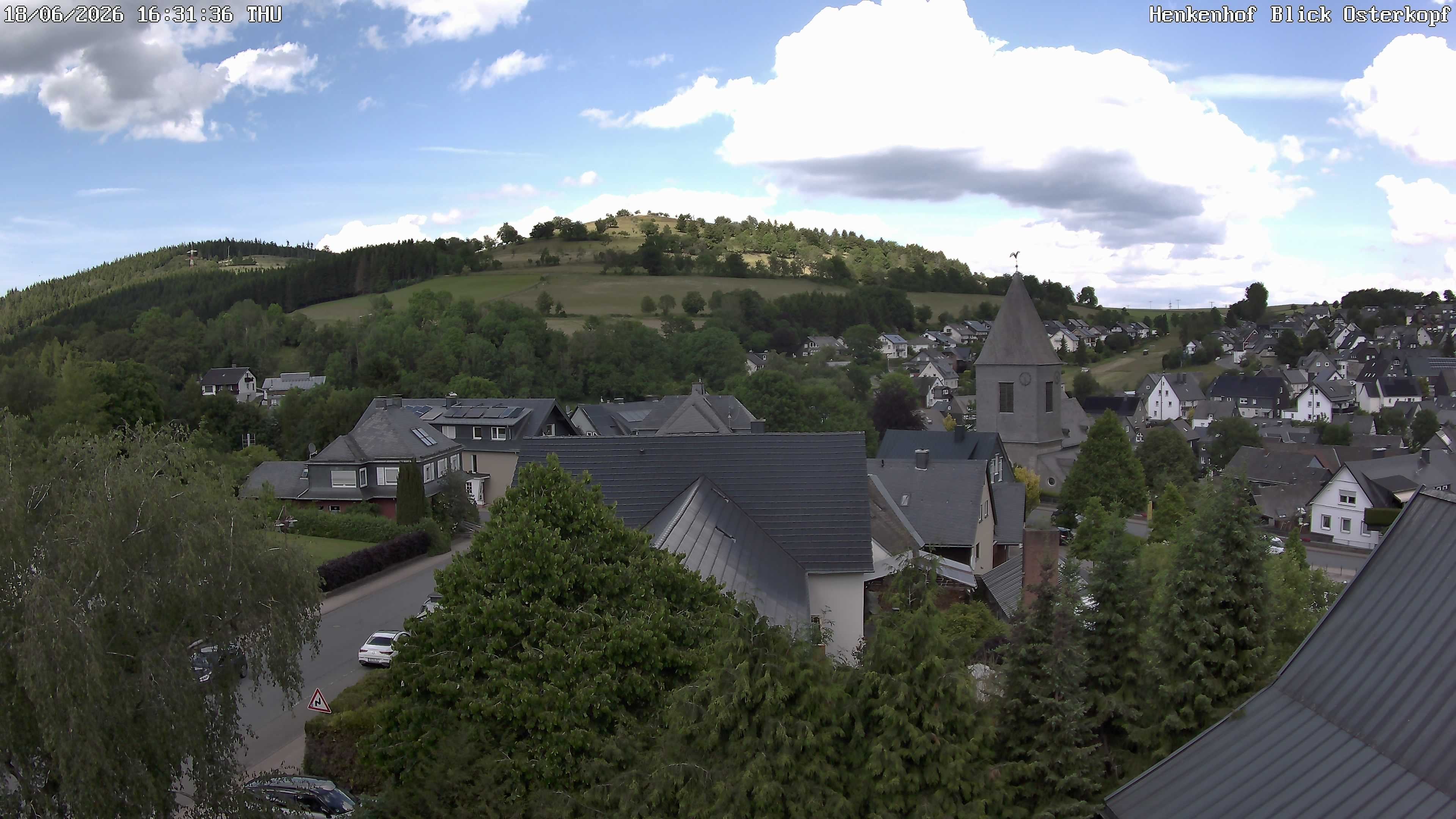Archiv Foto Webcam Ortsmitte Usseln