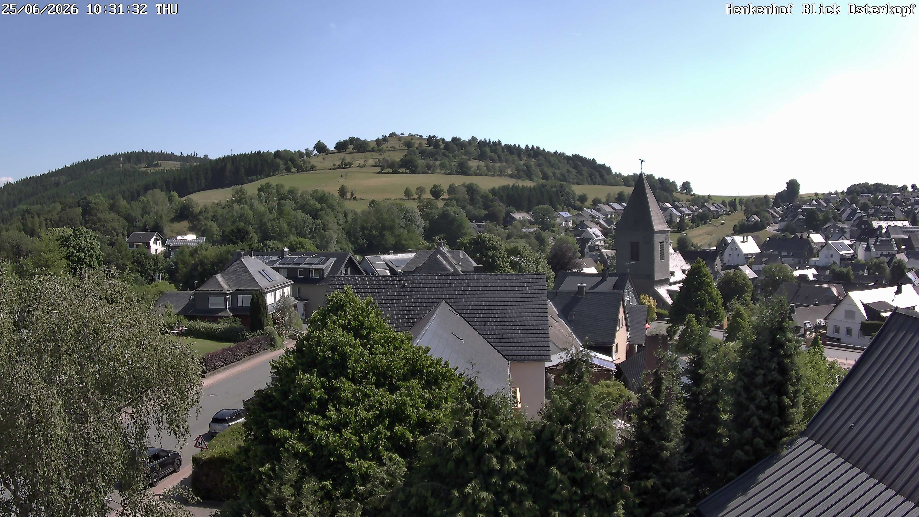 Archived image Webcam Willingen: View Usseln Village