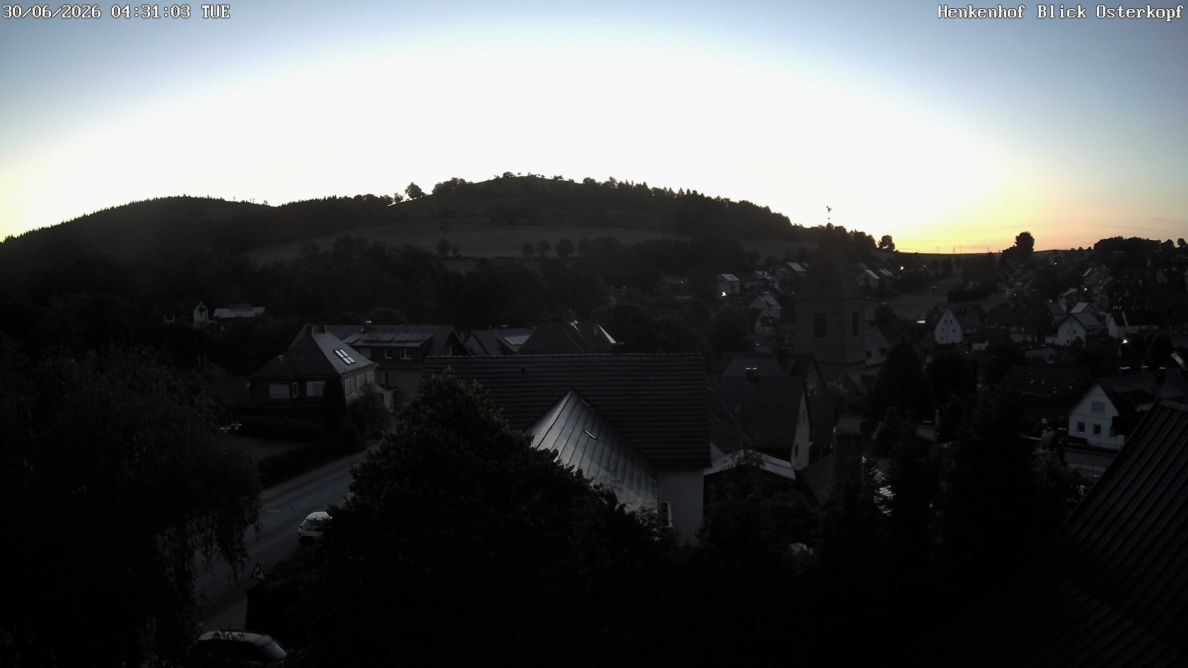 Archived image Webcam Willingen: View Usseln Village