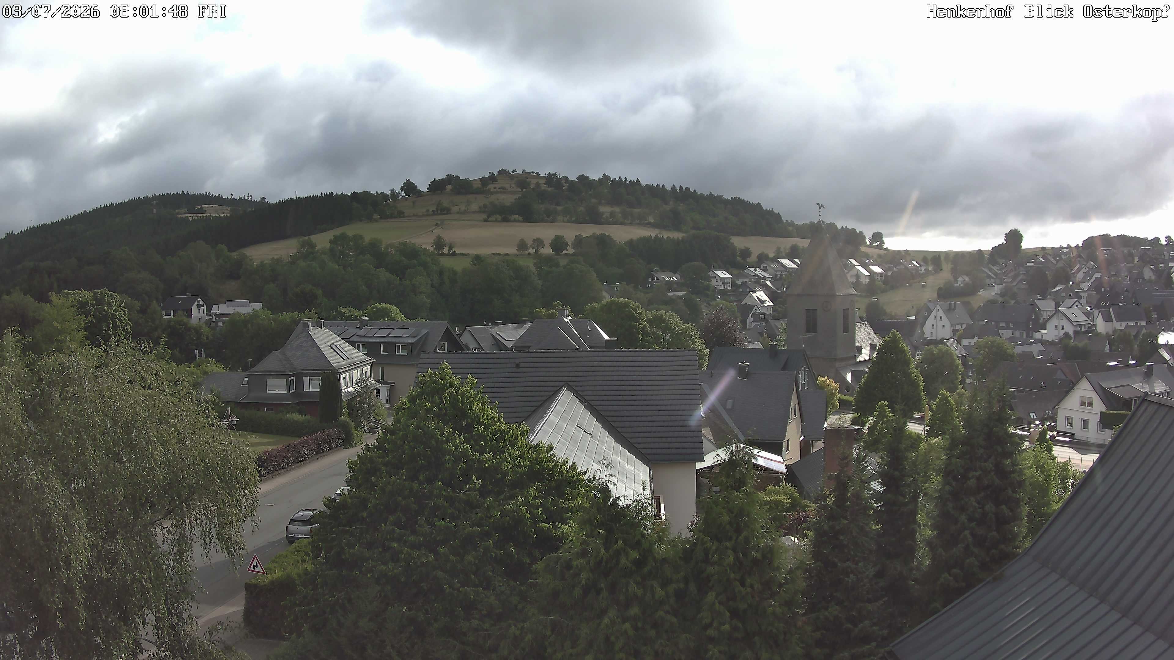 Archived image Webcam Willingen: View Usseln Village