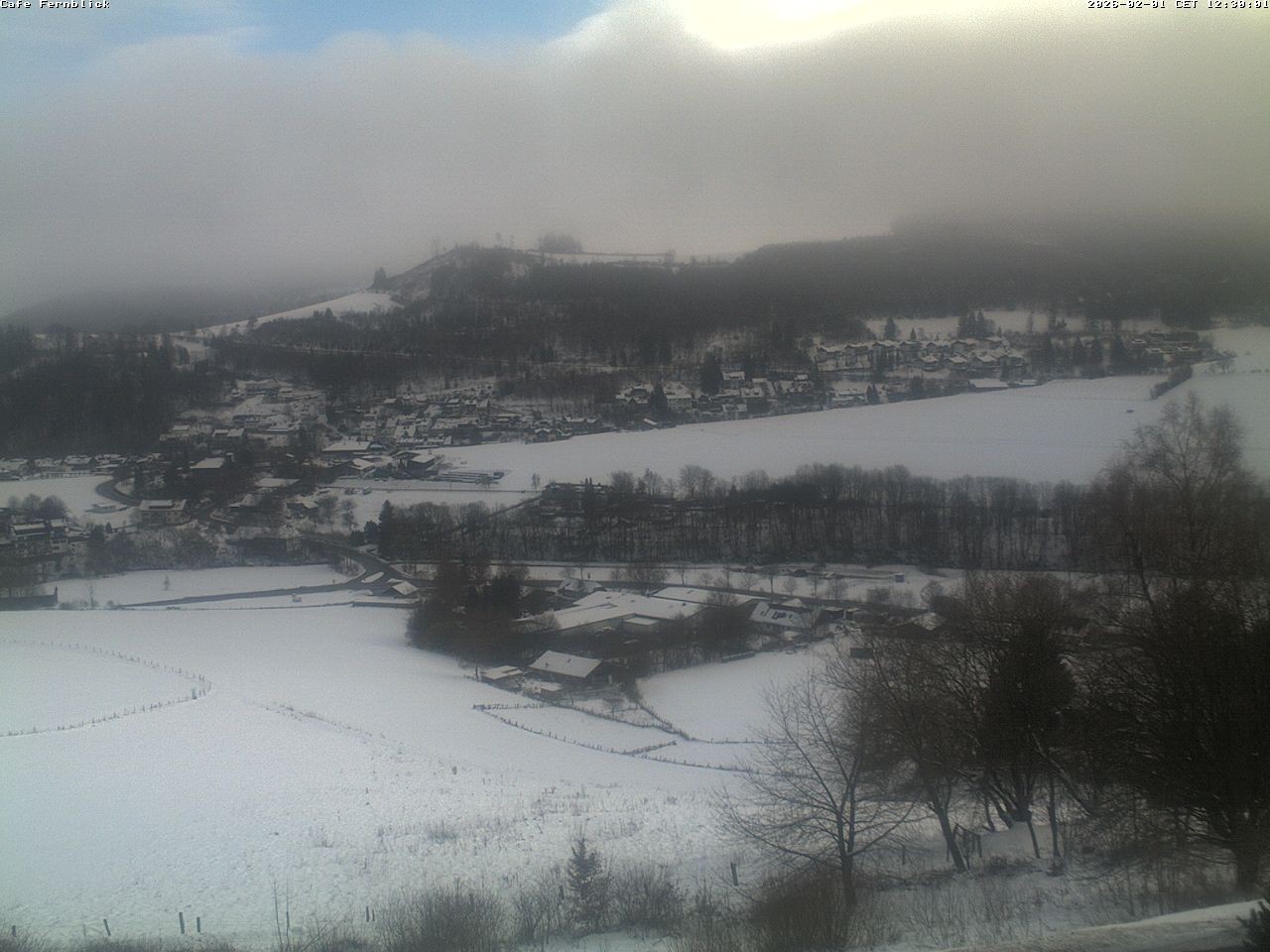 Archived image Webcam Cafe Fernblick in Willingen