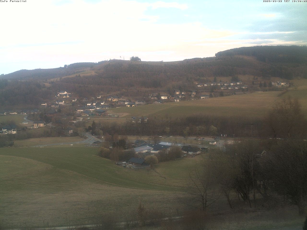 Archived image Webcam Cafe Fernblick in Willingen