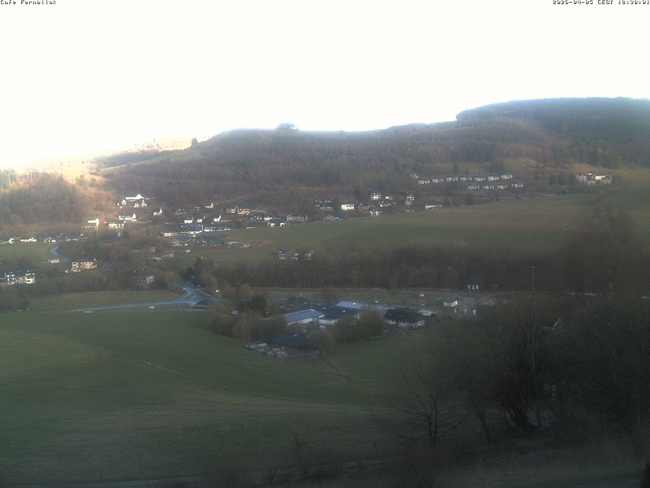 Archived image Webcam Cafe Fernblick in Willingen