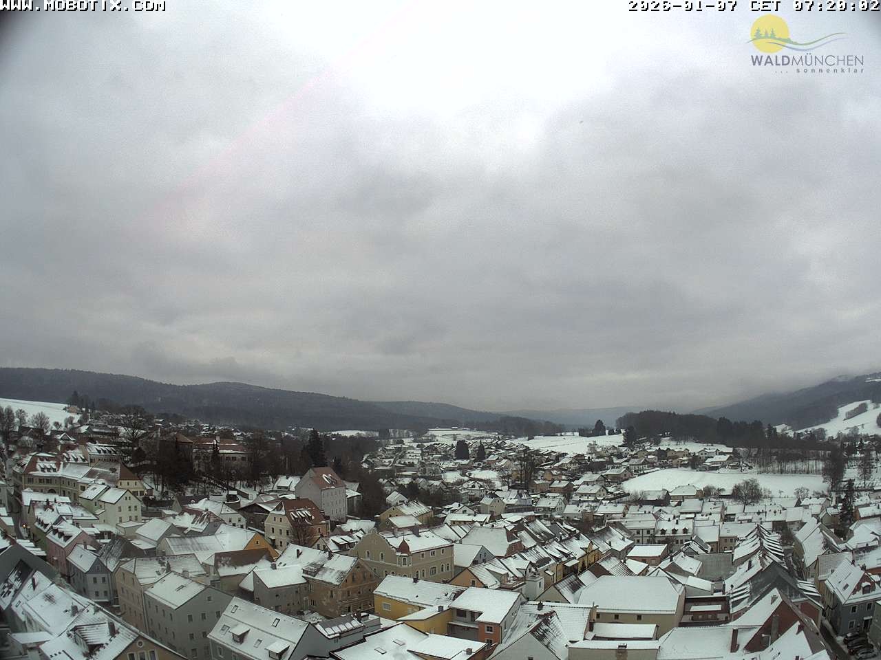 Archiv Foto Webcam Blick vom Waldmünchner Kirchturm