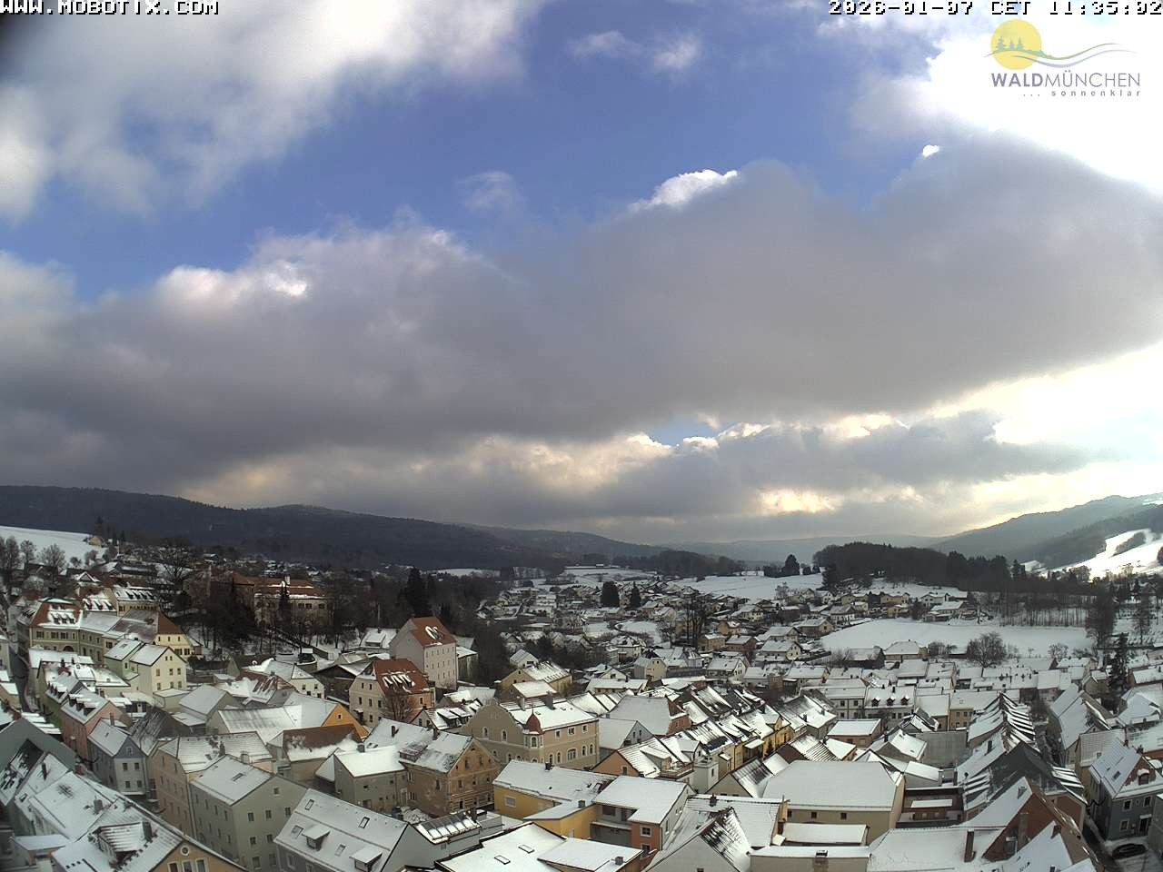 Archiv Foto Webcam Blick vom Waldmünchner Kirchturm