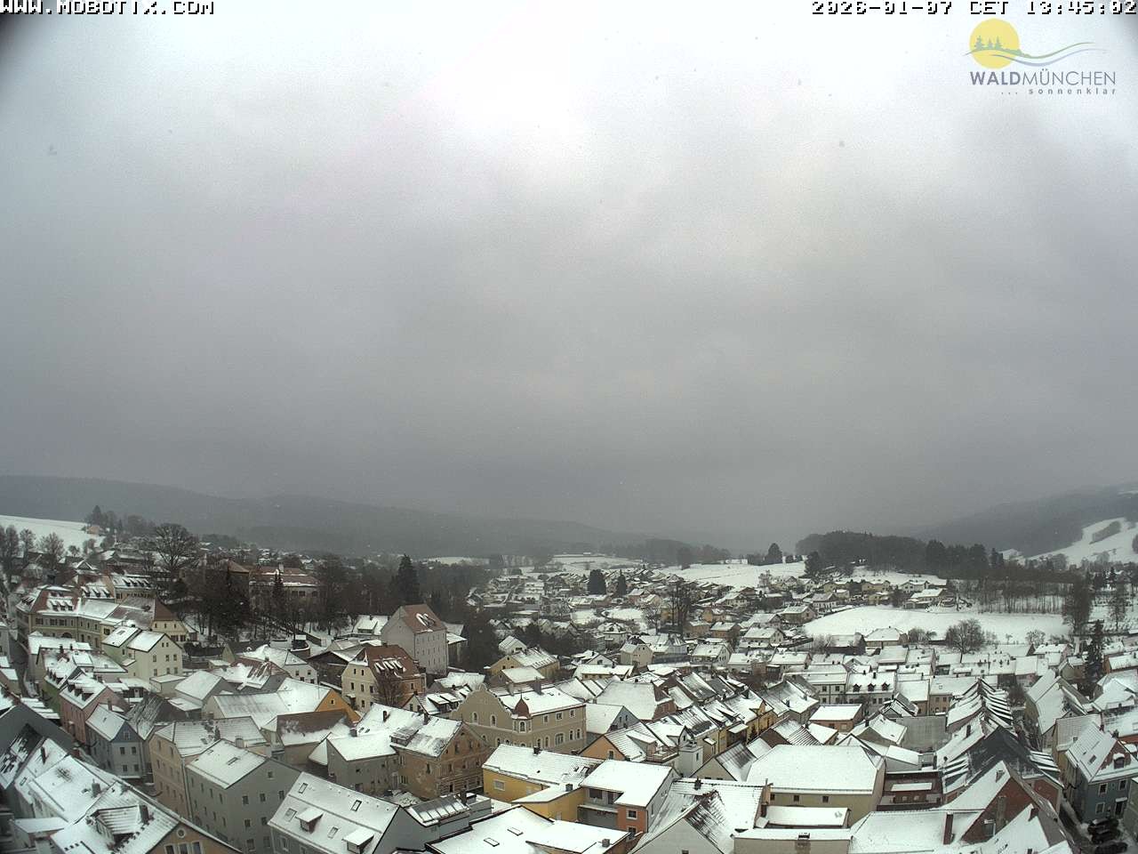 Archiv Foto Webcam Blick vom Waldmünchner Kirchturm