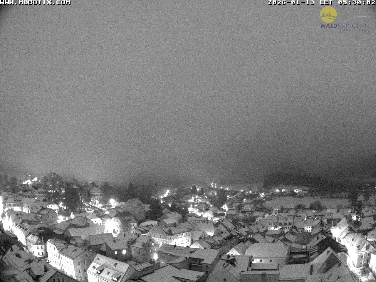 Archiv Foto Webcam Blick vom Waldmünchner Kirchturm