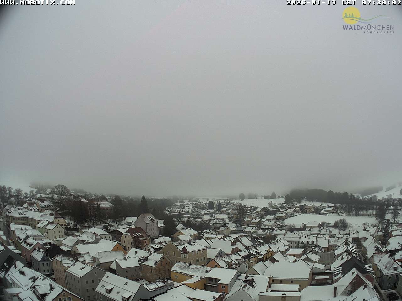 Archiv Foto Webcam Blick vom Waldmünchner Kirchturm