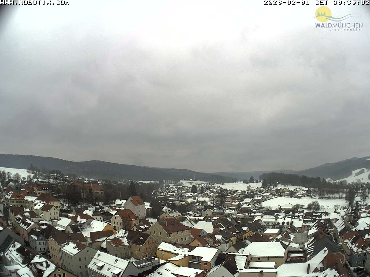 Archiv Foto Webcam Blick vom Waldmünchner Kirchturm