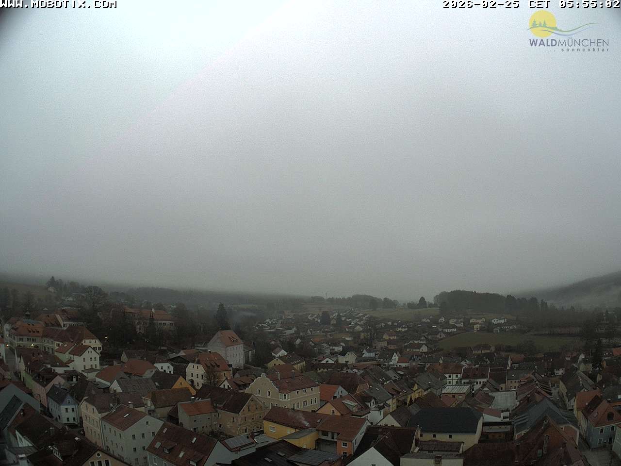 Archiv Foto Webcam Blick vom Waldmünchner Kirchturm