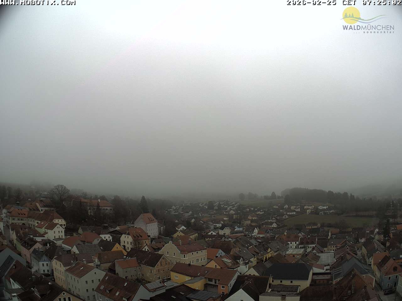 Archiv Foto Webcam Blick vom Waldmünchner Kirchturm