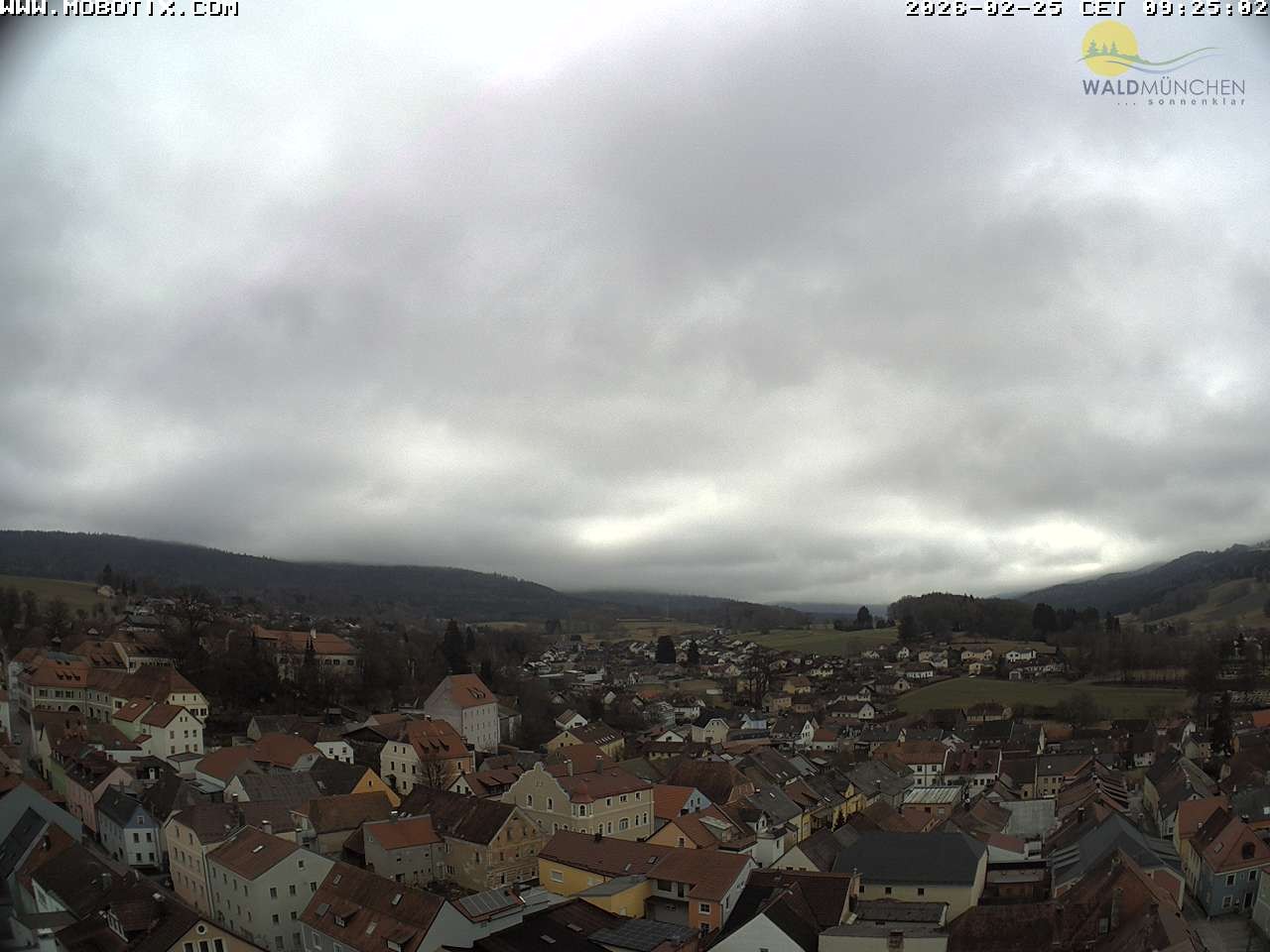 Archiv Foto Webcam Blick vom Waldmünchner Kirchturm