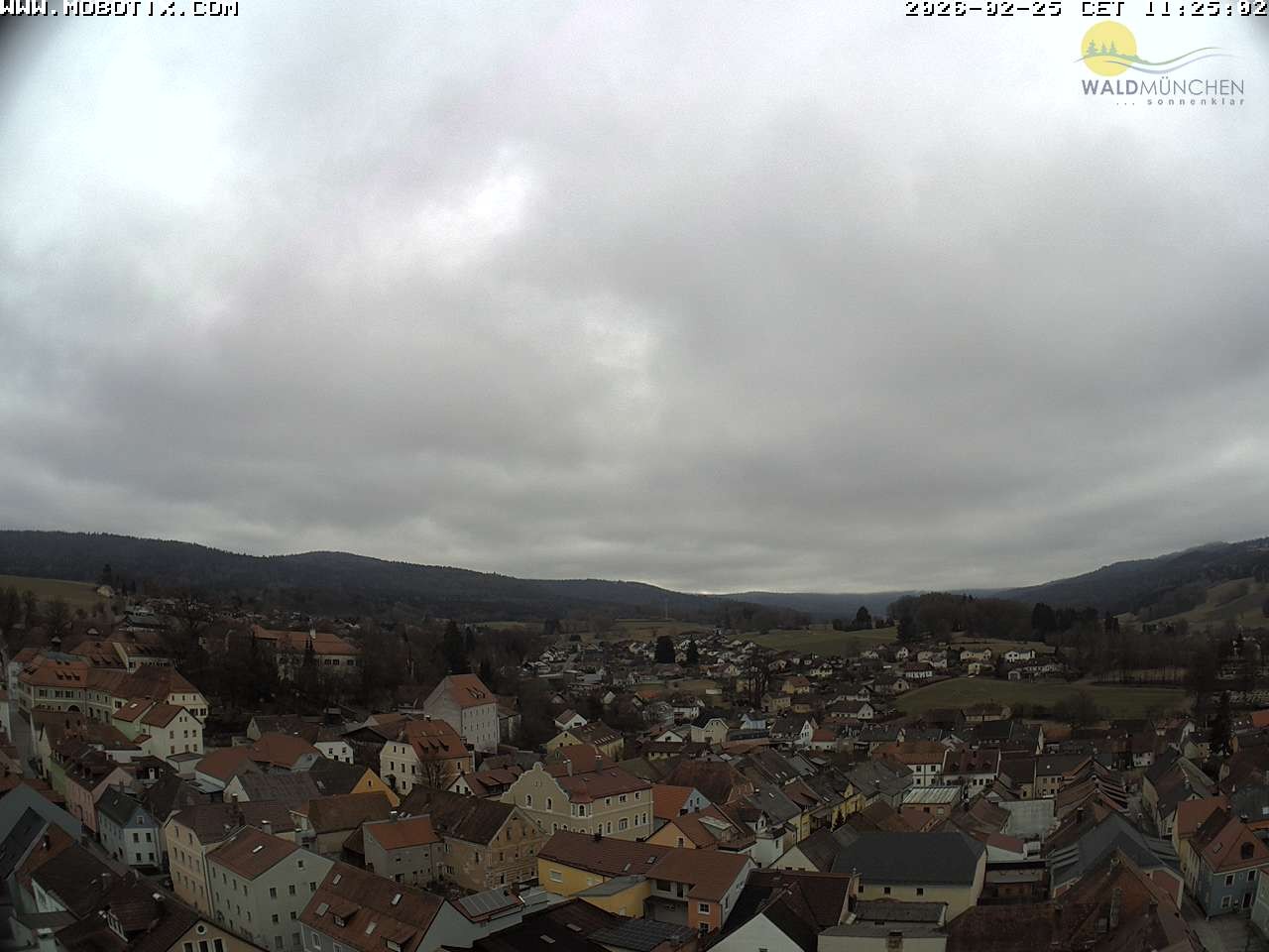 Archiv Foto Webcam Blick vom Waldmünchner Kirchturm